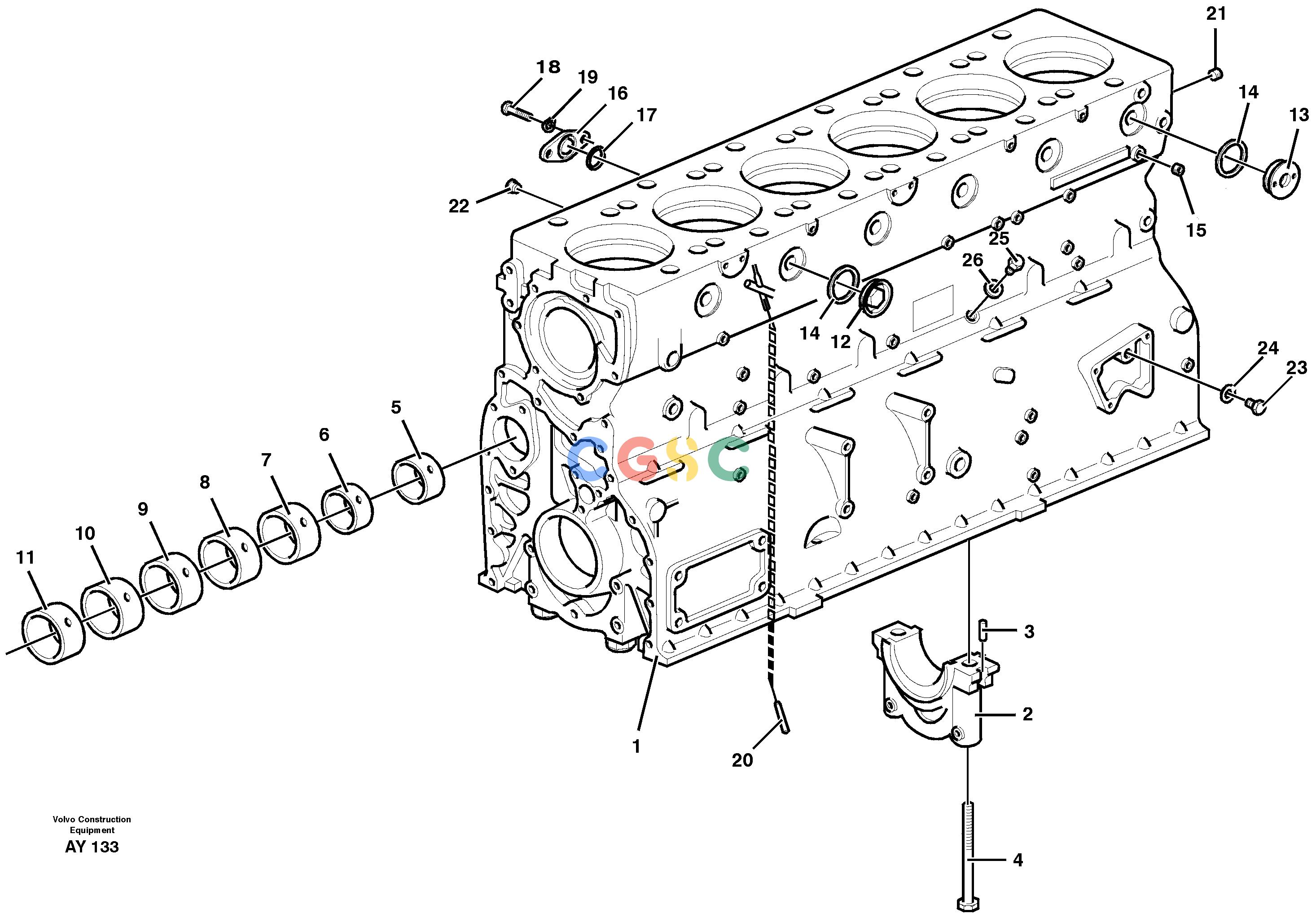 沃尔沃零件查询L220D Cylinder blockSER NO 1001-478992-478990NoneNoneNoneAutodata Volvo online