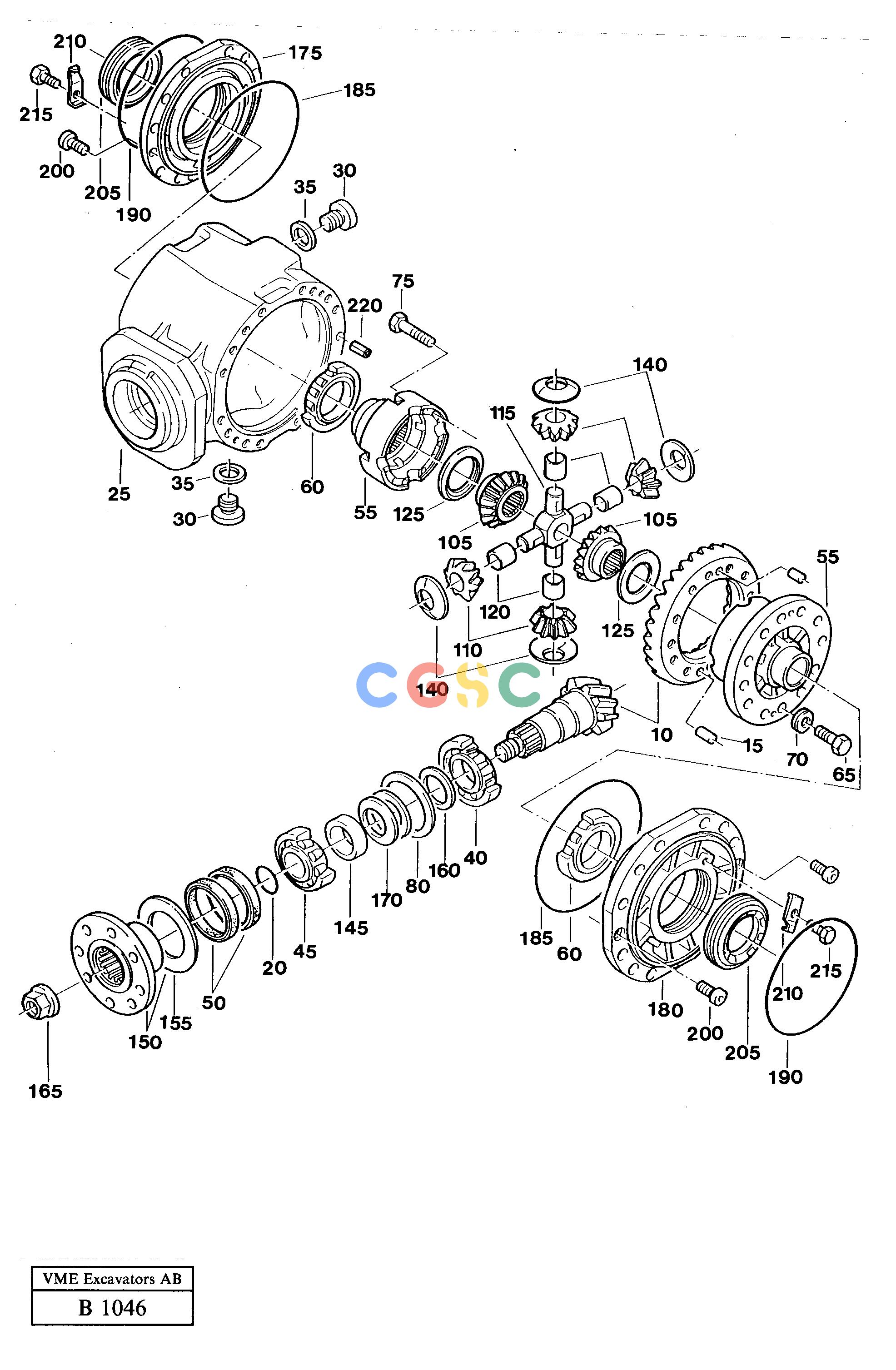 沃尔沃零件查询EW230 ÅKERMAN Differential rear Ak 16ÅKERMAN EW230 SER NO - 1447 NoneNoneNoneAutodata Volvo online