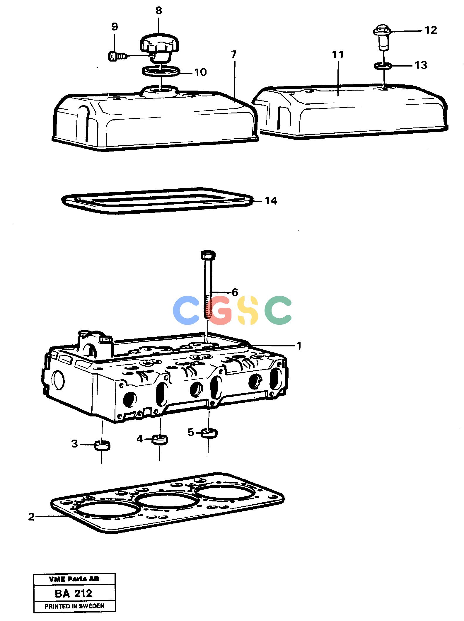 沃尔沃零件查询A20 Cylinder-head and valve-coverVOLVO BM A20 NoneNoneNoneAutodata Volvo online