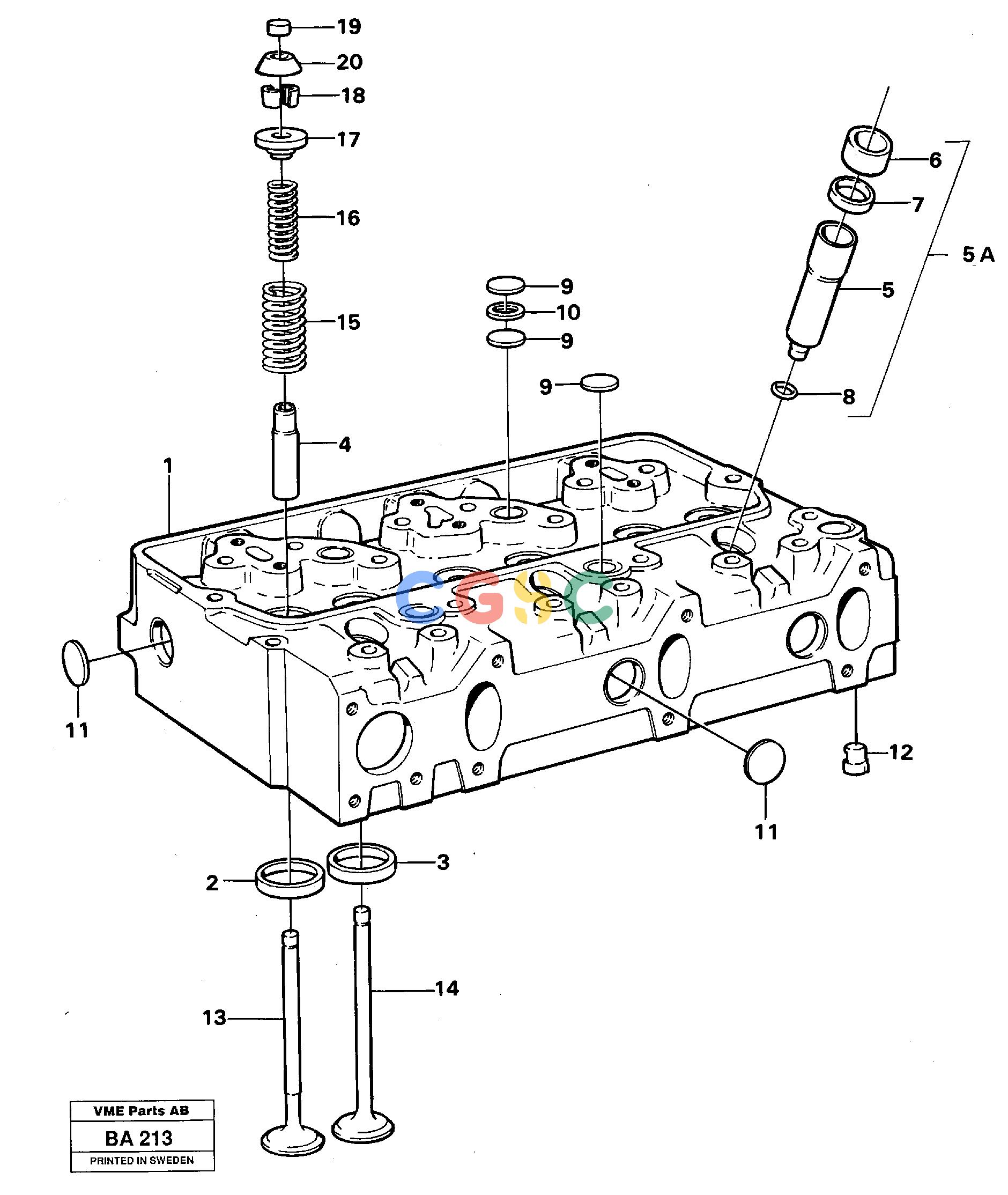 沃尔沃零件查询A20 Cylinder headVOLVO BM A20 NoneNoneNoneAutodata Volvo online