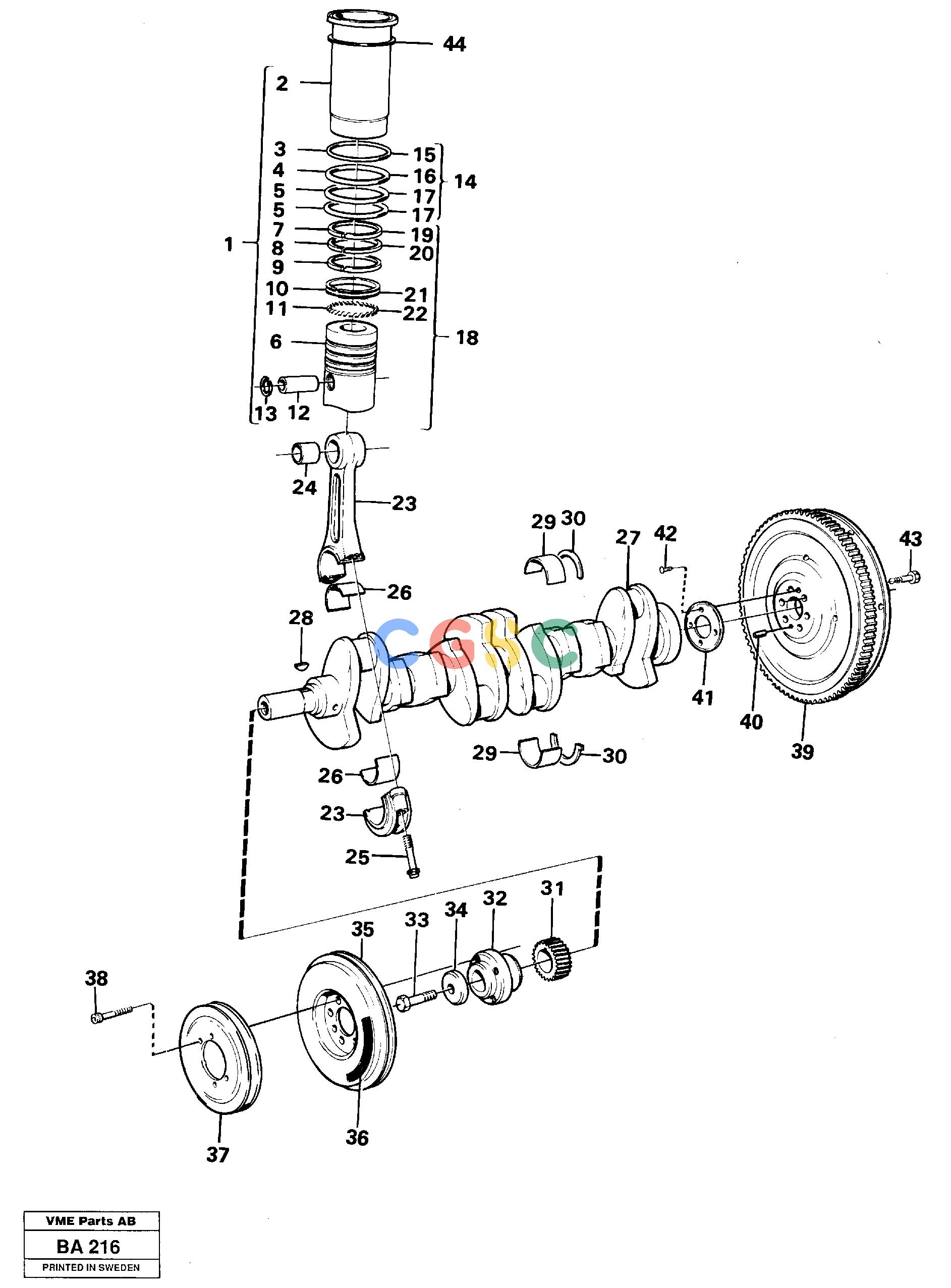 沃尔沃零件查询A20 Crankshaft and related partsVOLVO BM A20 NoneNoneNoneAutodata Volvo online