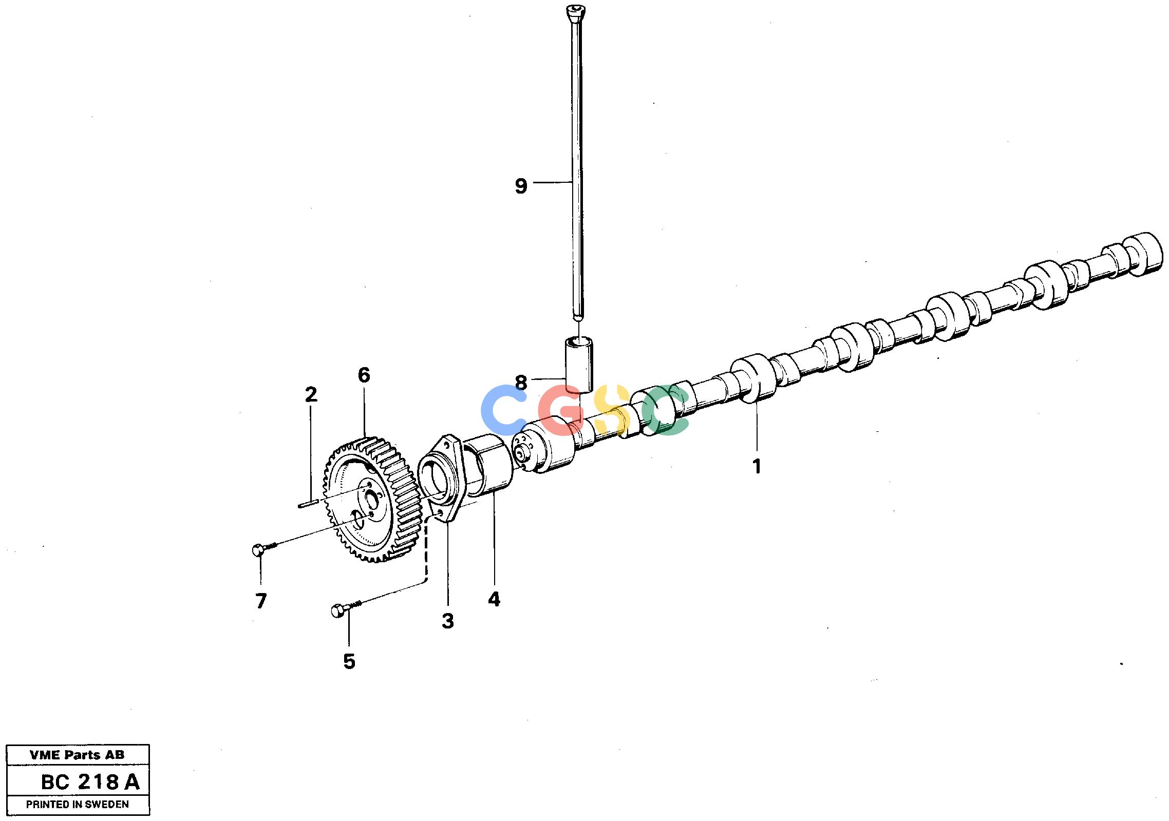 沃尔沃零件查询A25C VOLVO BM CamshaftVOLVO BM A25C SER NO - 10256/ - 60911 NoneNoneNoneAutodata Volvo online
