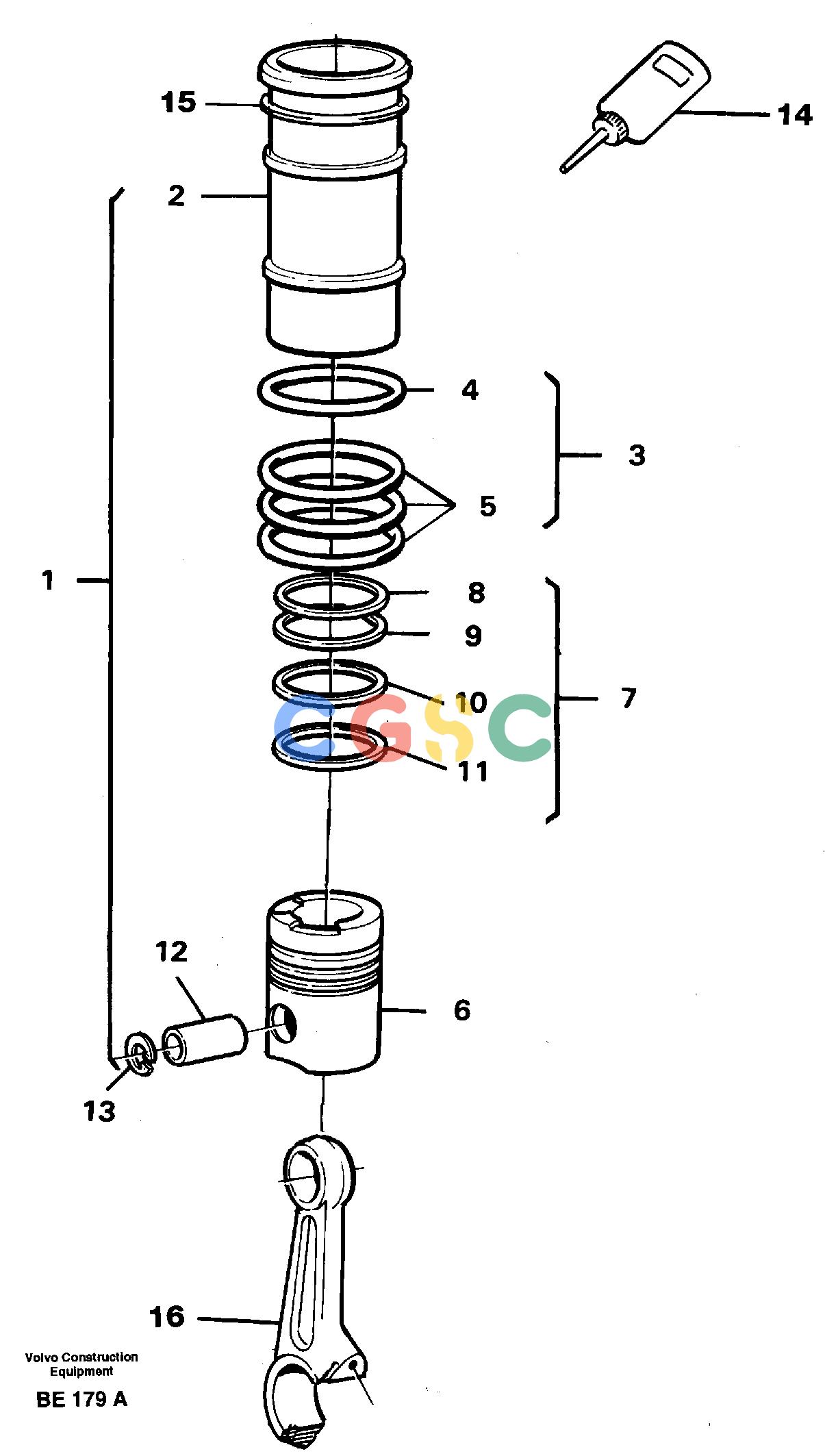 沃尔沃零件查询A35 Cylinder linerVolvo BM A35 NoneNoneNoneAutodata Volvo online