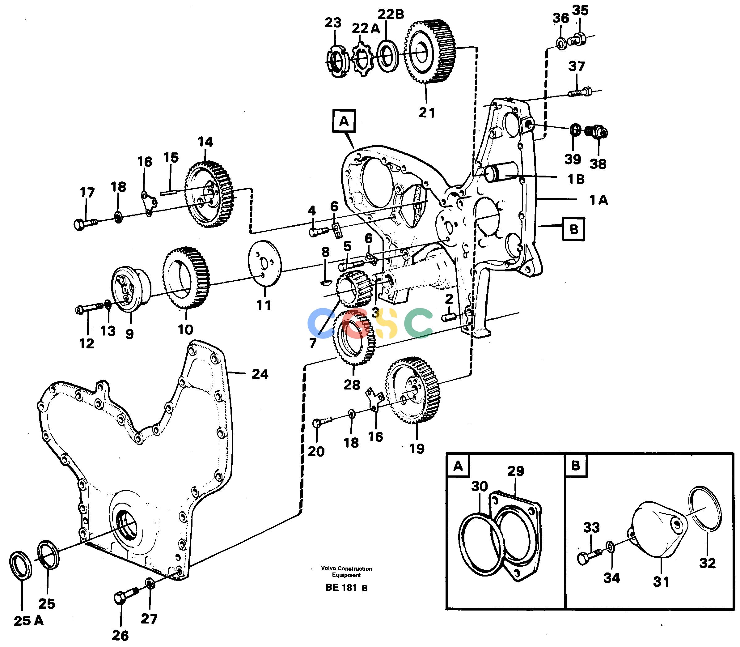 沃尔沃零件查询A35 Timing gear casing and gearsVolvo BM A35TD 121G-TD 122GANoneNoneNoneAutodata Volvo online