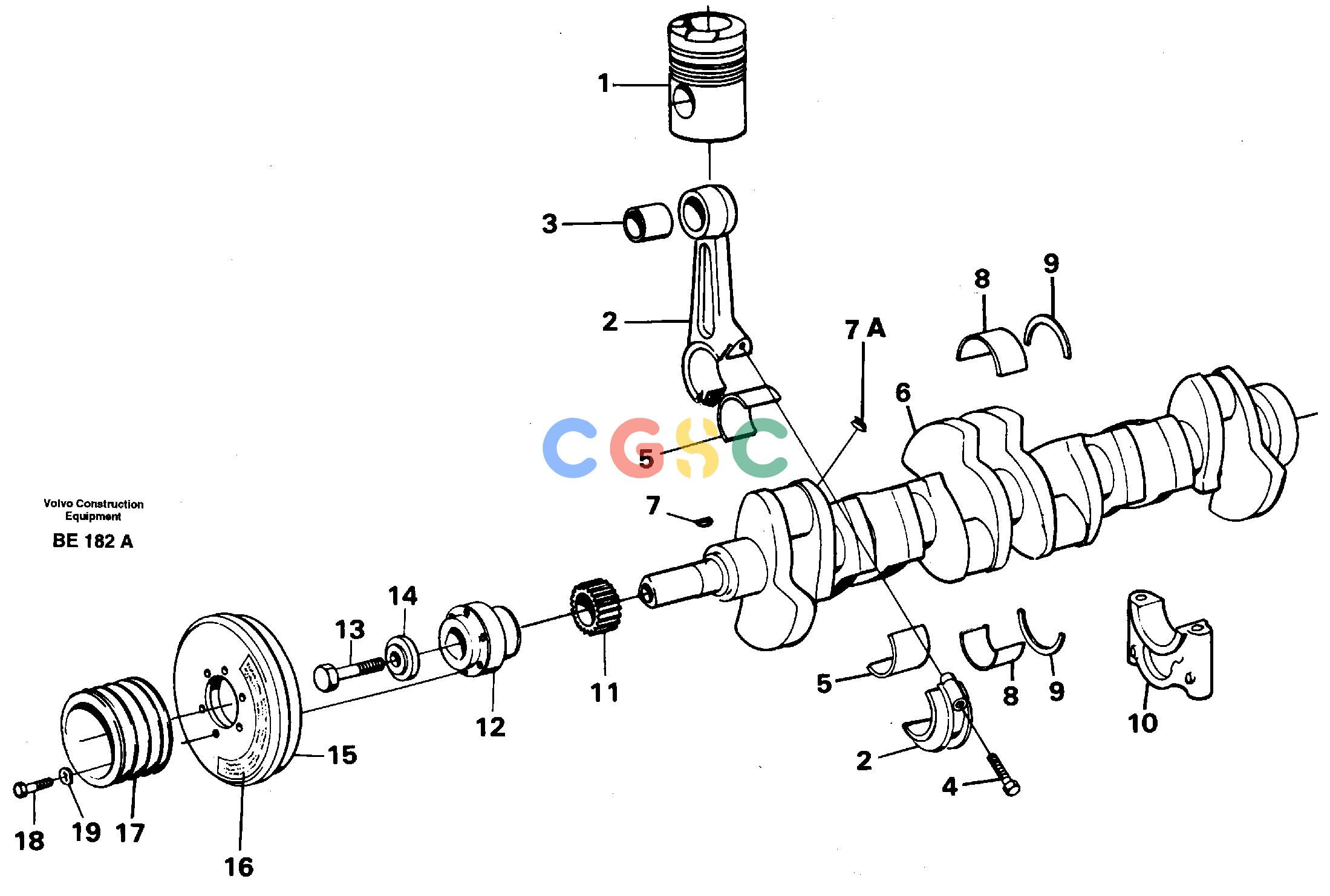 沃尔沃零件查询A35 Crankshaft and related partsVolvo BM A35 NoneNoneNoneAutodata Volvo online