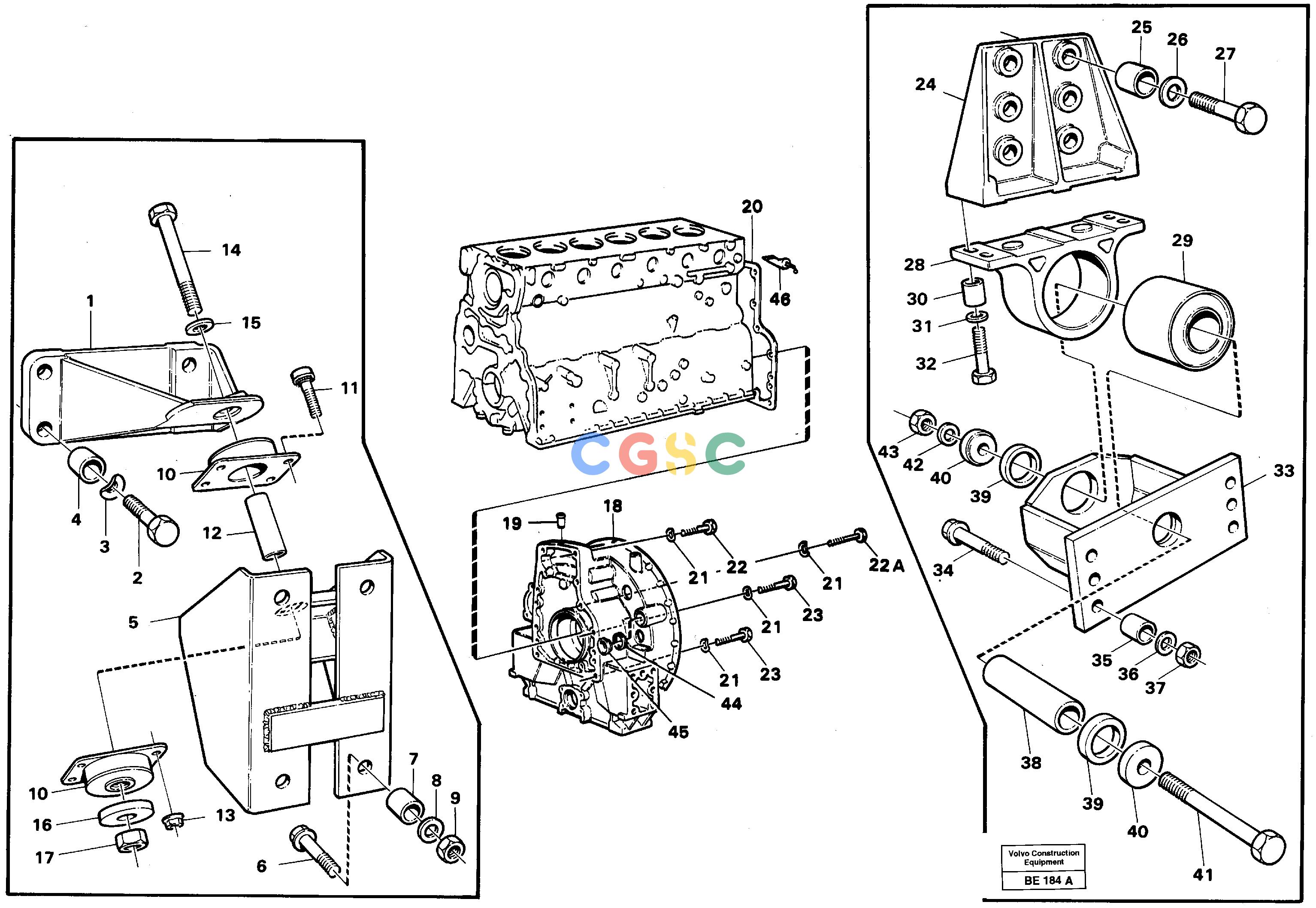 沃尔沃零件查询A35 Engine support and flywheel housingVolvo BM A35 NoneNoneNoneAutodata Volvo online