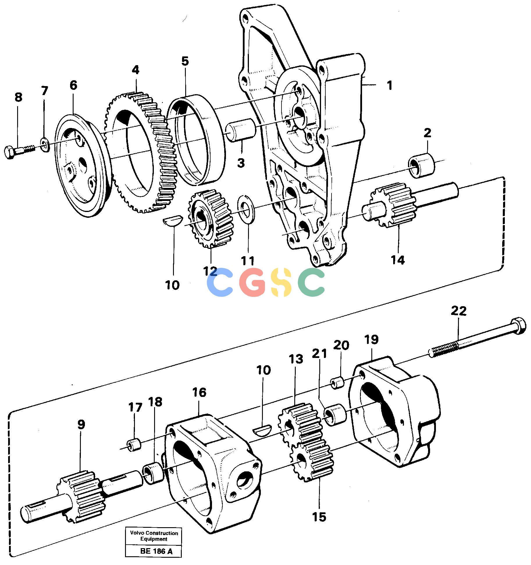 沃尔沃零件查询A35 Oil pumpVolvo BM A35 NoneNoneNoneAutodata Volvo online