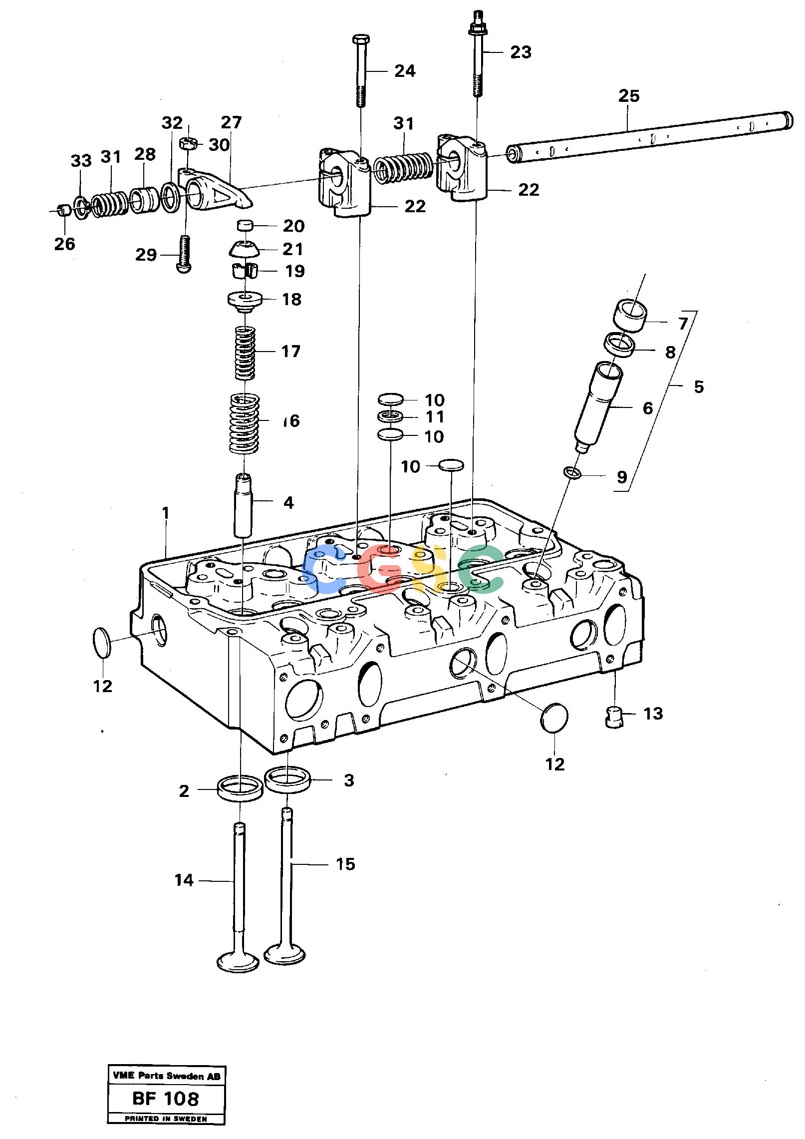沃尔沃零件查询A25B Cylinder headA25B NoneNoneNoneAutodata Volvo online