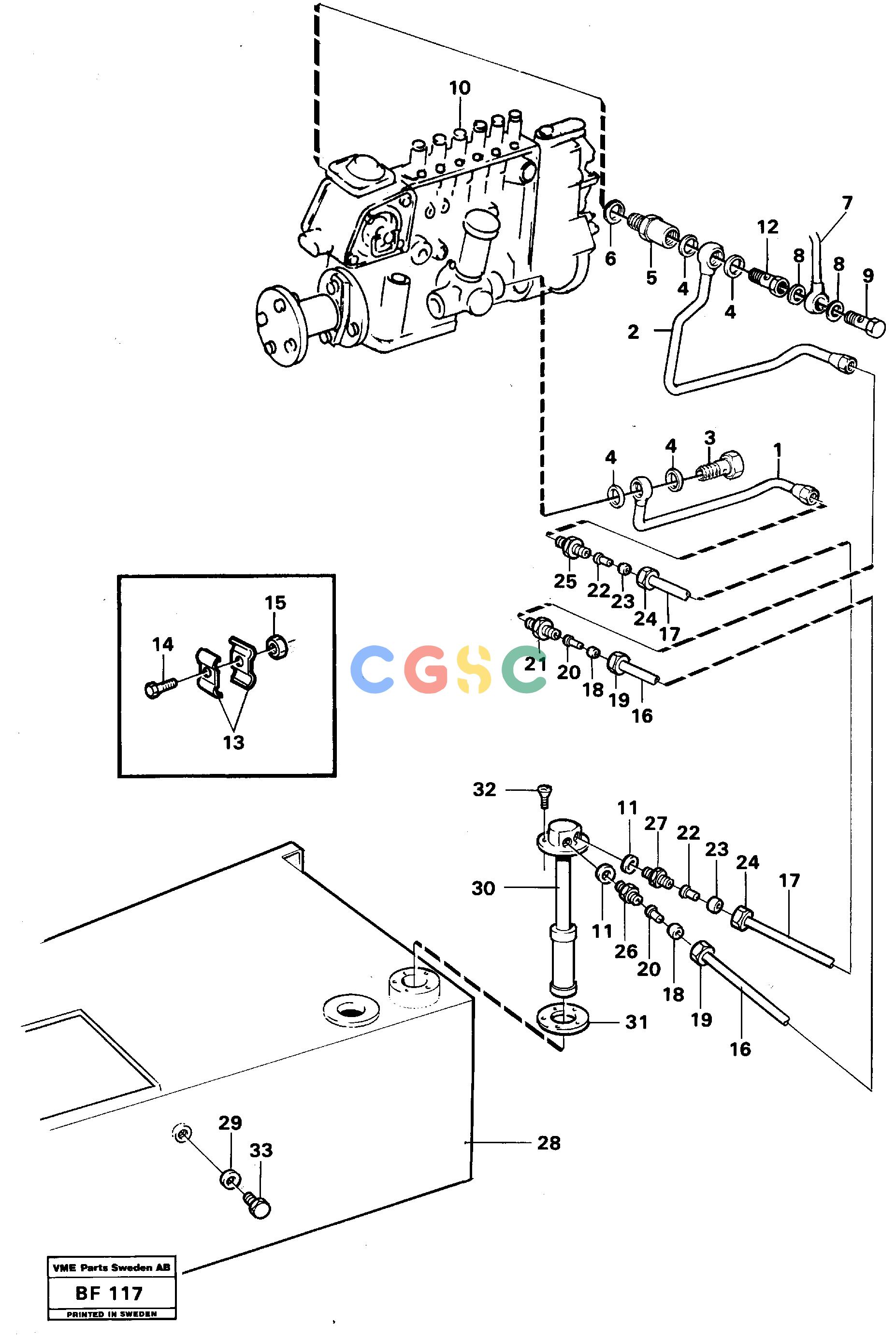 沃尔沃零件查询A25B Fuel pipe - Fuel tankA25B NoneNoneNoneAutodata Volvo online