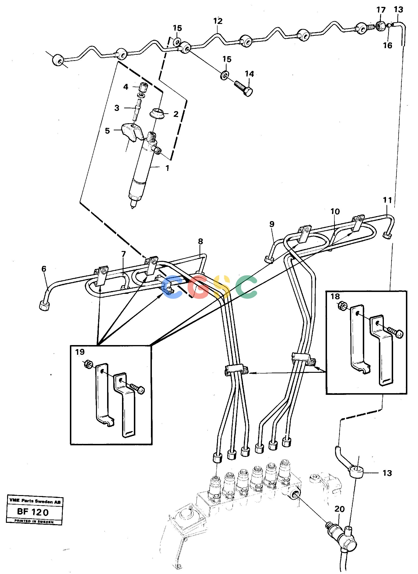 沃尔沃零件查询A25B Fuel pipes-injectorA25B NoneNoneNoneAutodata Volvo online