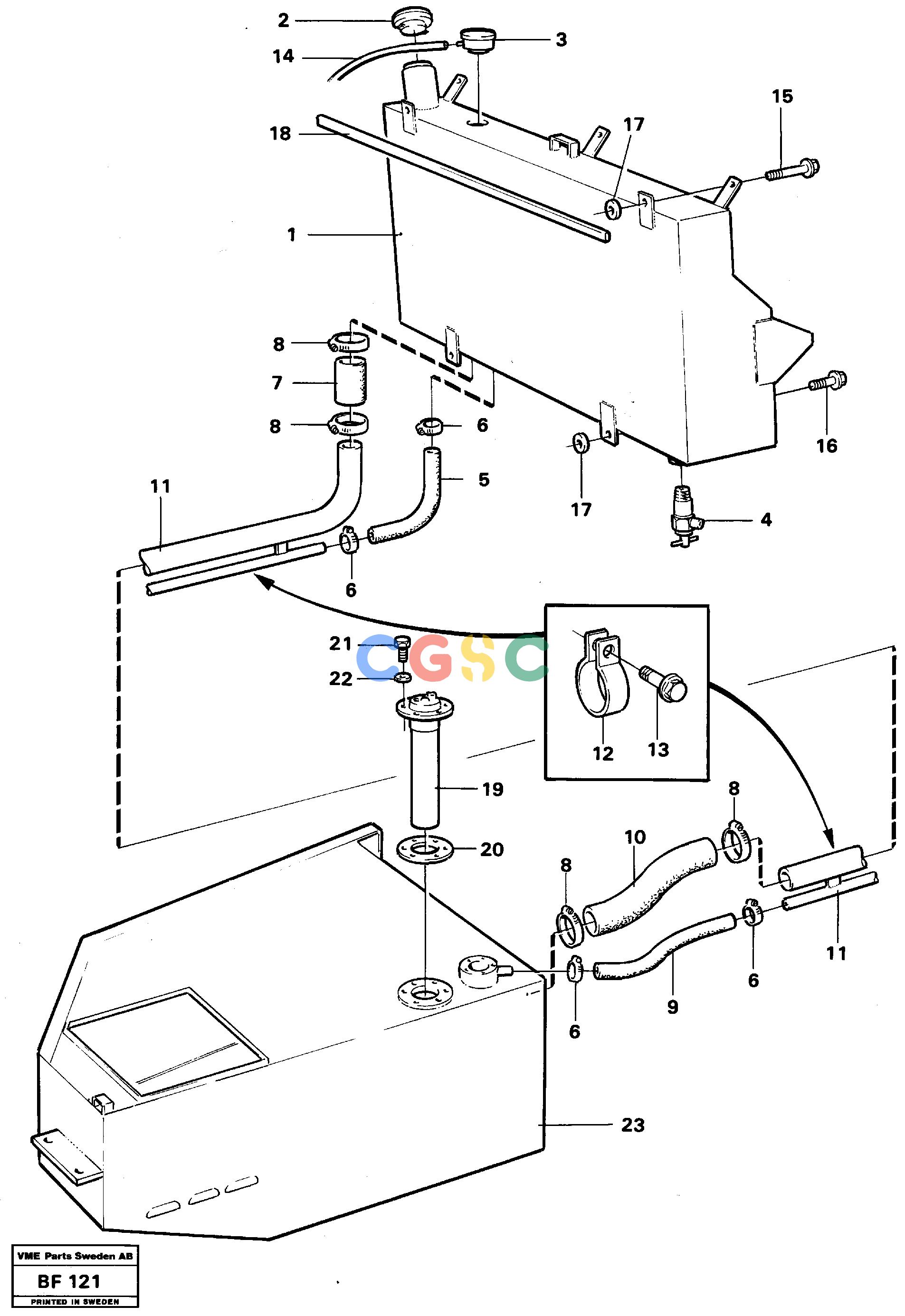 沃尔沃零件查询A25B Fuel tankA25B NoneNoneNoneAutodata Volvo online