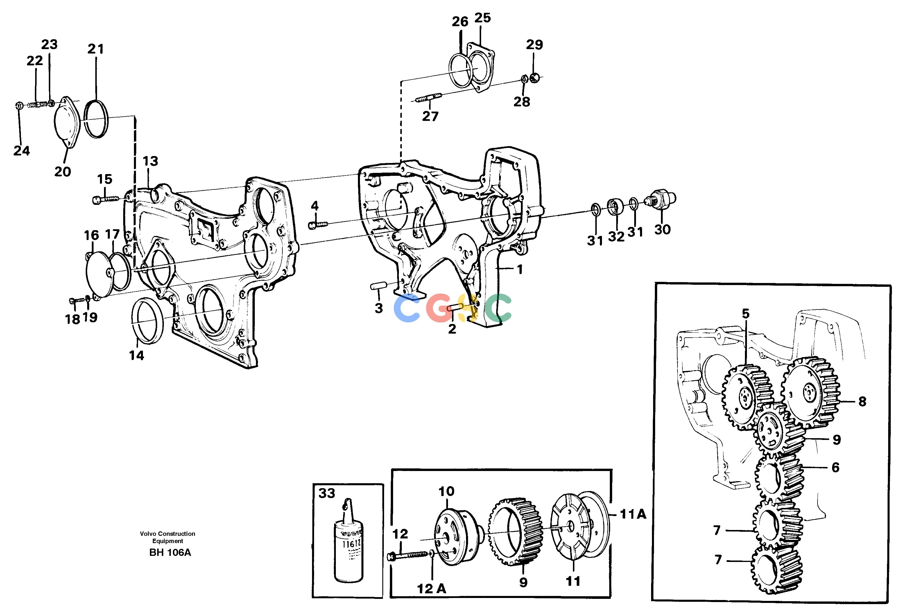 沃尔沃零件查询A20C VOLVO BM Timing gear casingVOLVO BM A20C SER NO - 3051 NoneNoneNoneAutodata Volvo online