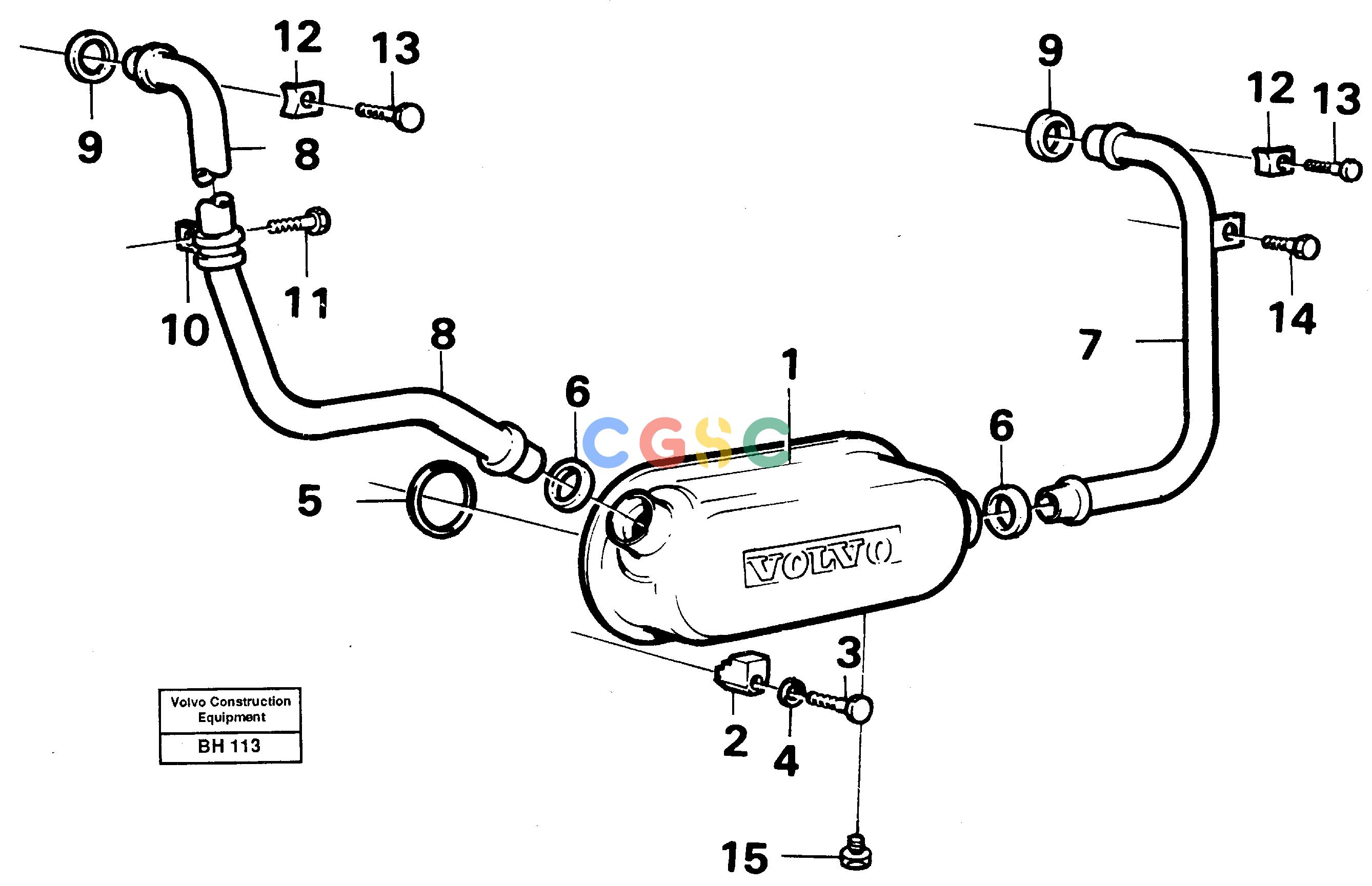 沃尔沃零件查询A20C VOLVO BM Oil coolerVOLVO BM A20C SER NO - 3051 NoneNoneNoneAutodata Volvo online