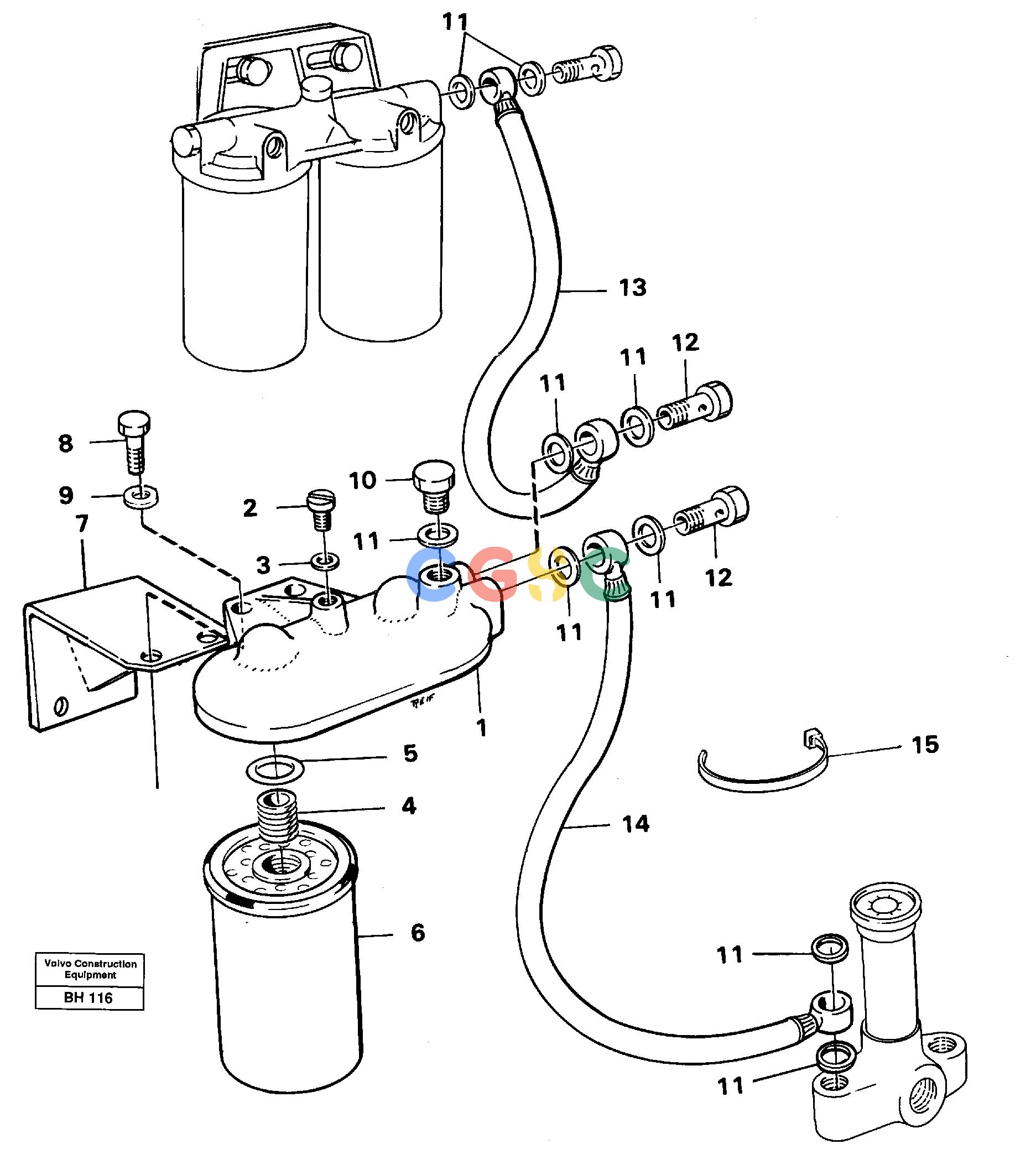 沃尔沃零件查询A20C VOLVO BM Extra fuel filterVOLVO BM A20C SER NO - 3051 NoneNone90520Autodata Volvo online