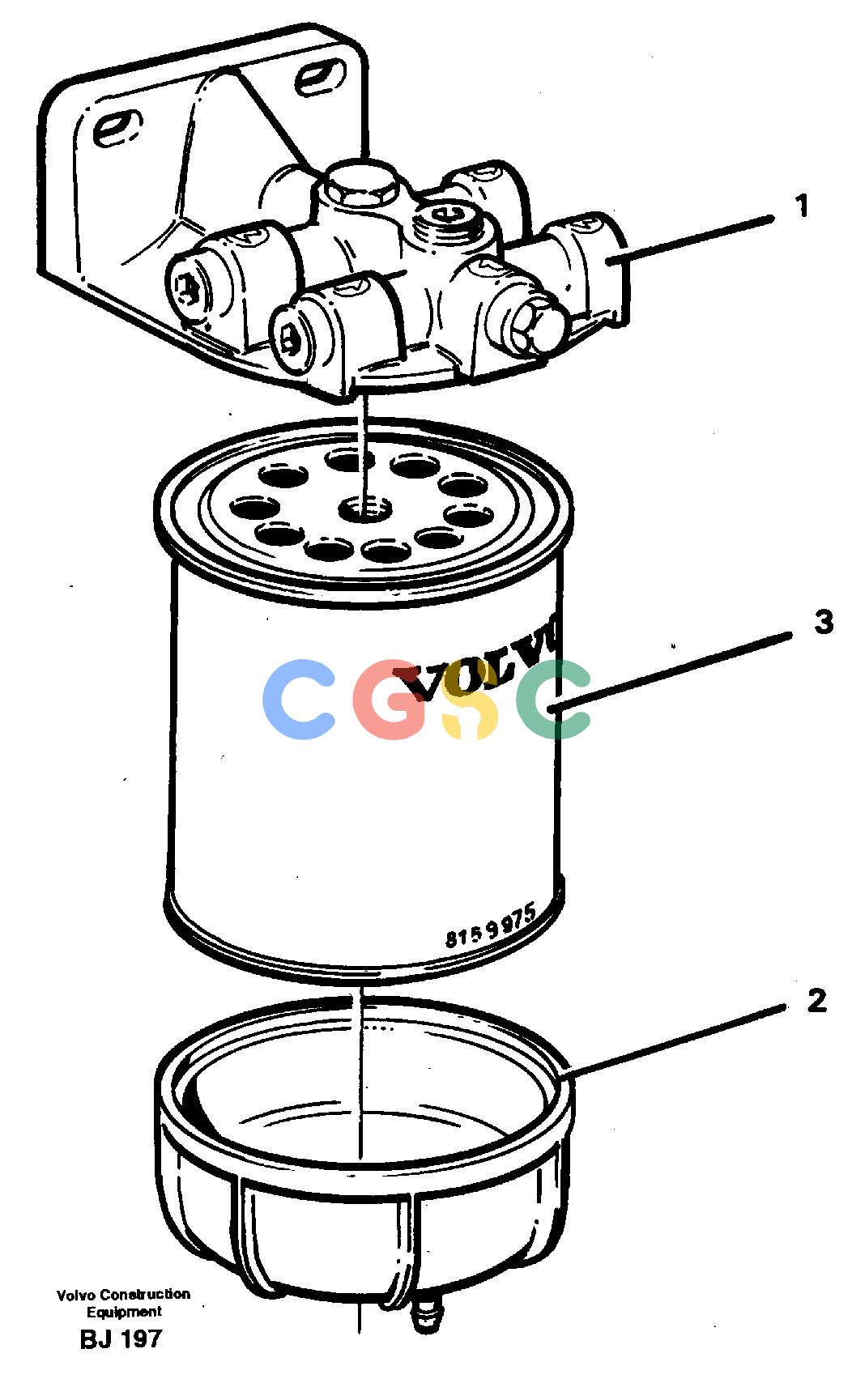 沃尔沃零件查询A30C VOLVO BM Water separatorVOLVO BM A30C SER NO - 2320/- 2275, USA NoneNoneNoneAutodata Volvo online