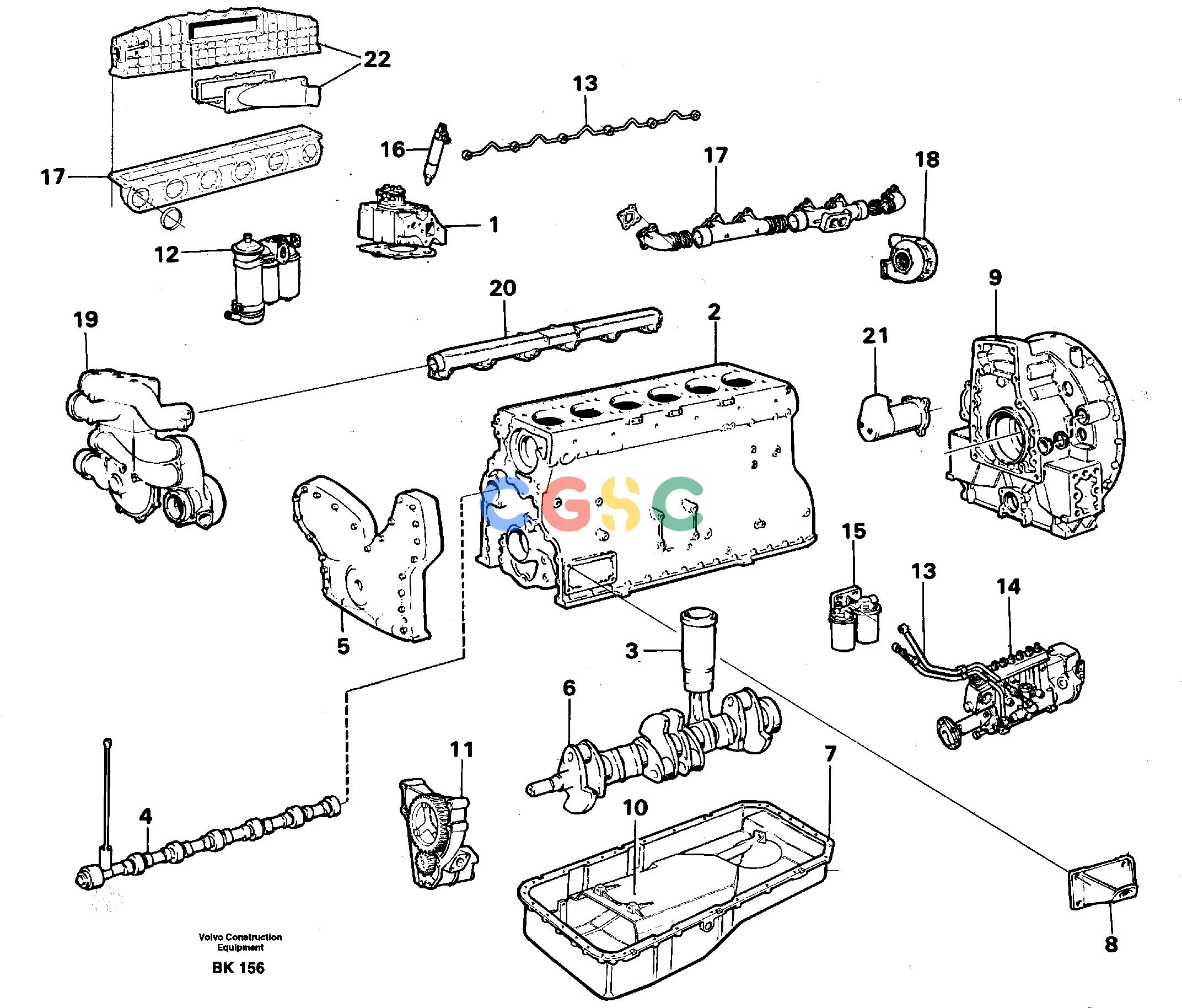 沃尔沃零件查询A35C VOLVO BM EngineVOLVO BM A35C SER NO - 4620, NoneNoneNoneAutodata Volvo online