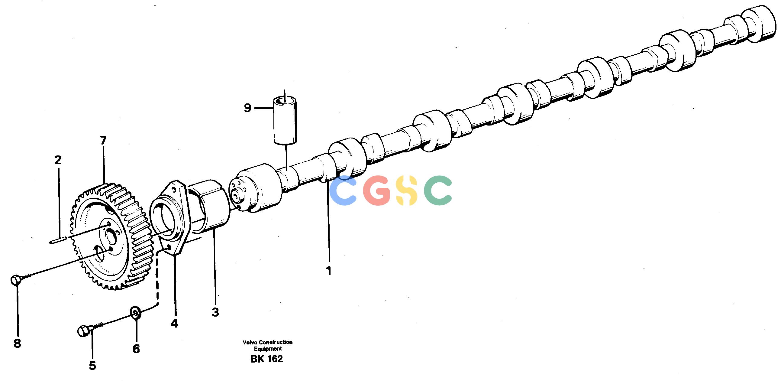 沃尔沃零件查询A35C VOLVO BM CamshaftVOLVO BM A35C SER NO - 4620, NoneNoneNoneAutodata Volvo online