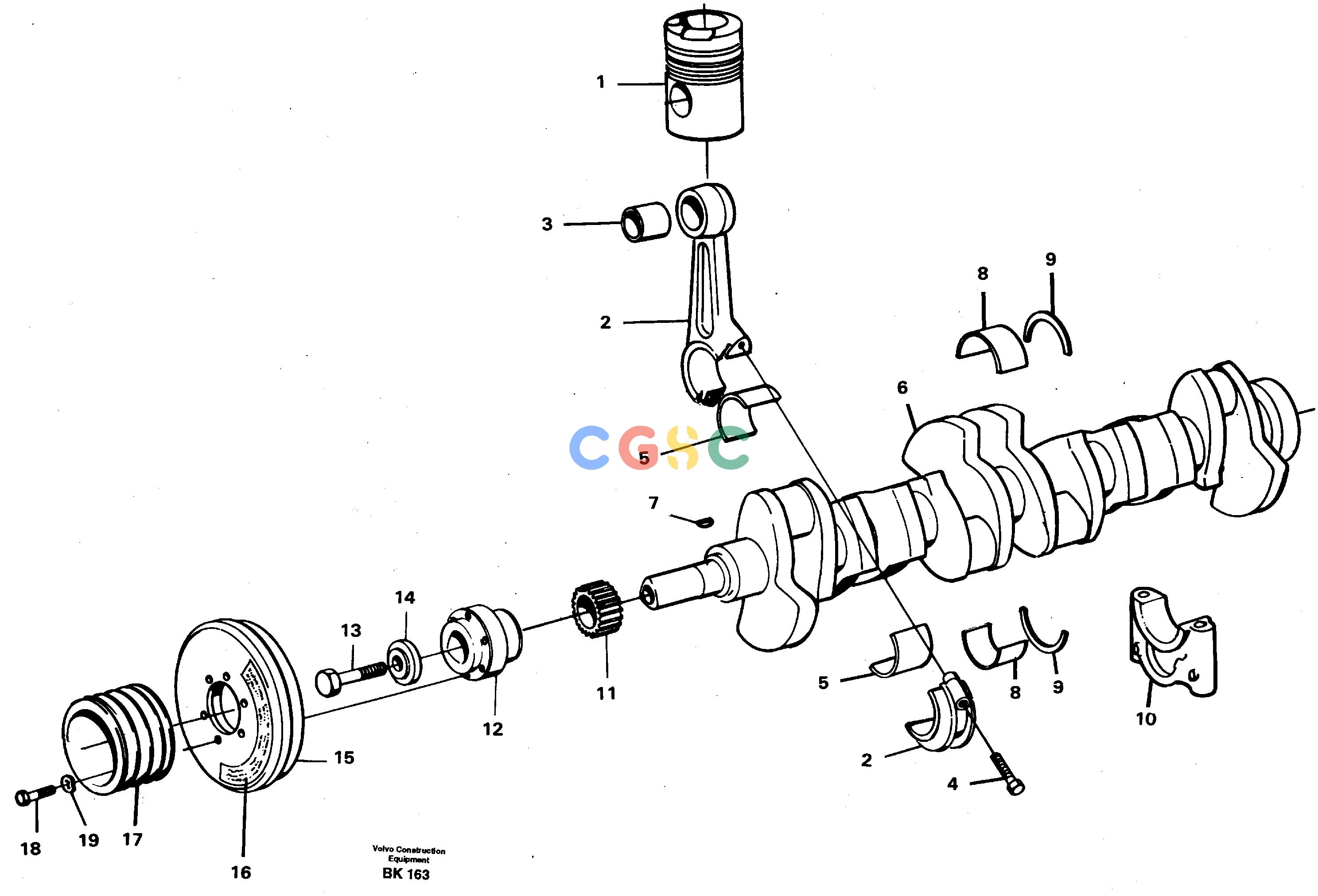 沃尔沃零件查询A35C VOLVO BM Crankshaft and related partsVOLVO BM A35C SER NO - 4620, NoneNoneNoneAutodata Volvo online