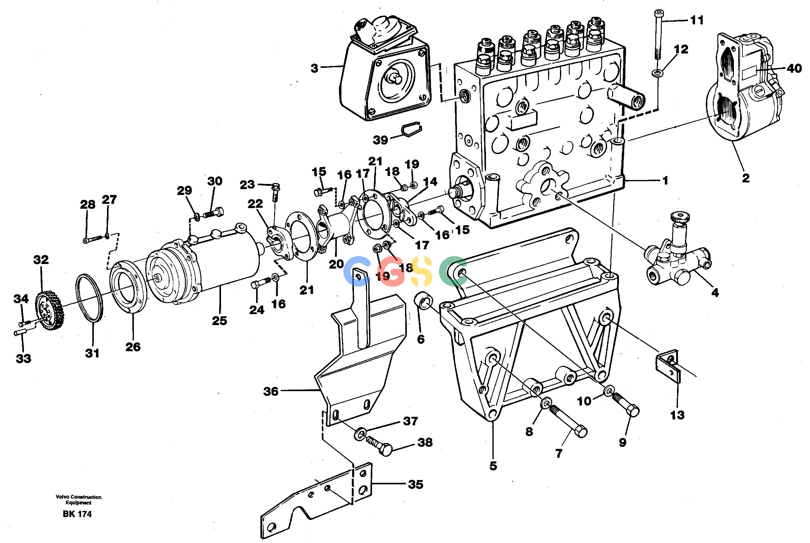 沃尔沃零件查询A35C VOLVO BM Fuel injection pump with fitting partsVOLVO BM A35C SER NO - 4620, NoneNoneNoneAutodata Volvo online