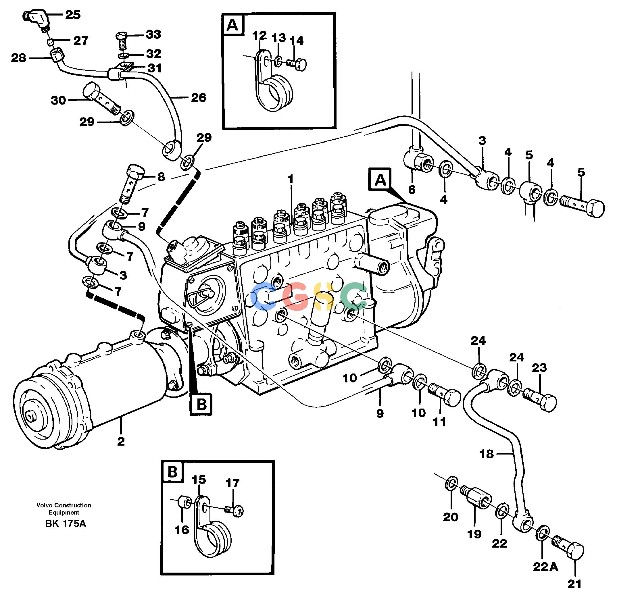 沃尔沃零件查询A35C VOLVO BM Fuel injection pump, Oil pipes and vacuum hoseVOLVO BM A35C SER NO - 4620, NoneNoneNoneAutodata Volvo online