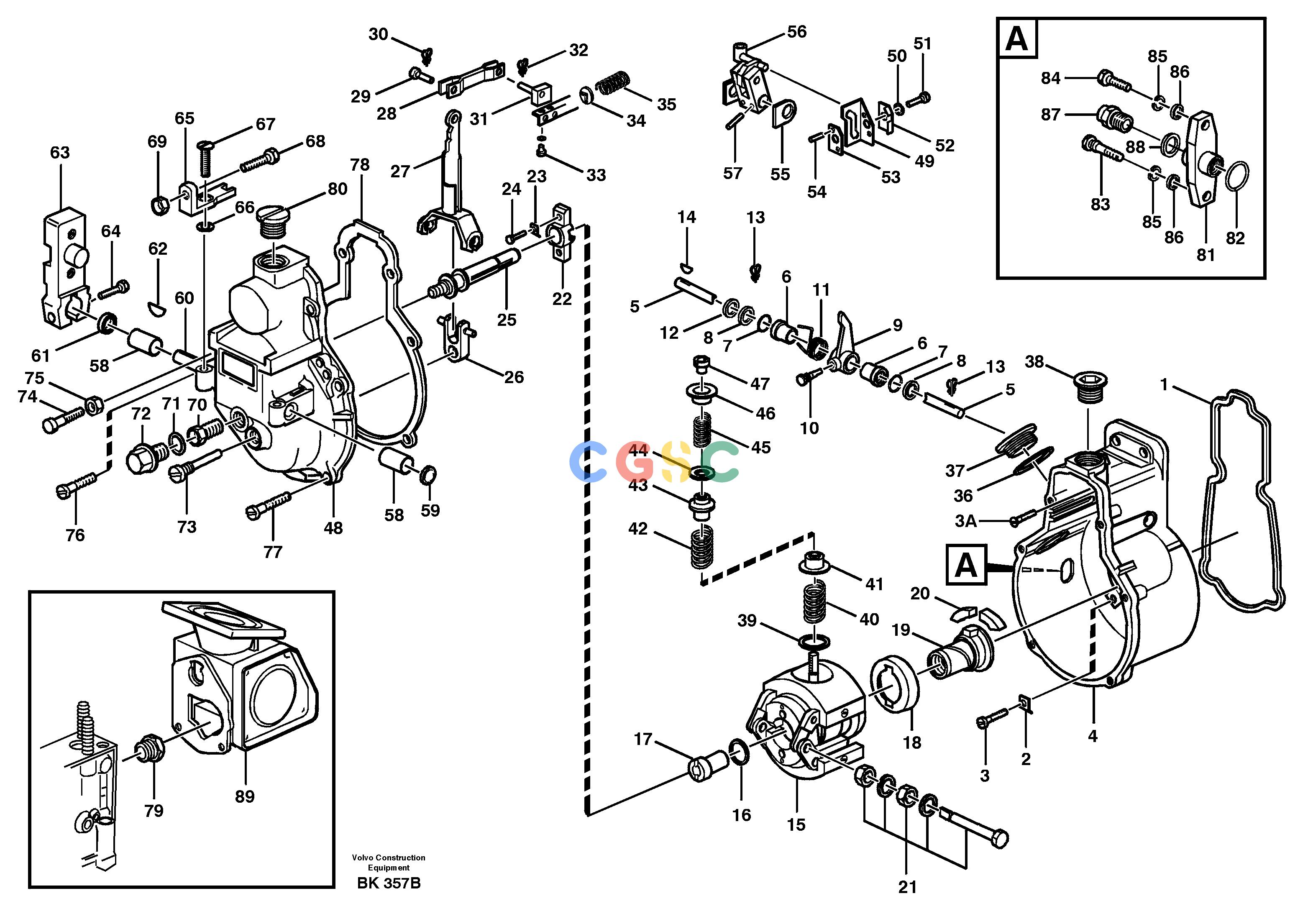 沃尔沃零件查询A35C VOLVO BM Centrifugal governorVOLVO BM A35C SER NO - 4620, NoneNoneNoneAutodata Volvo online