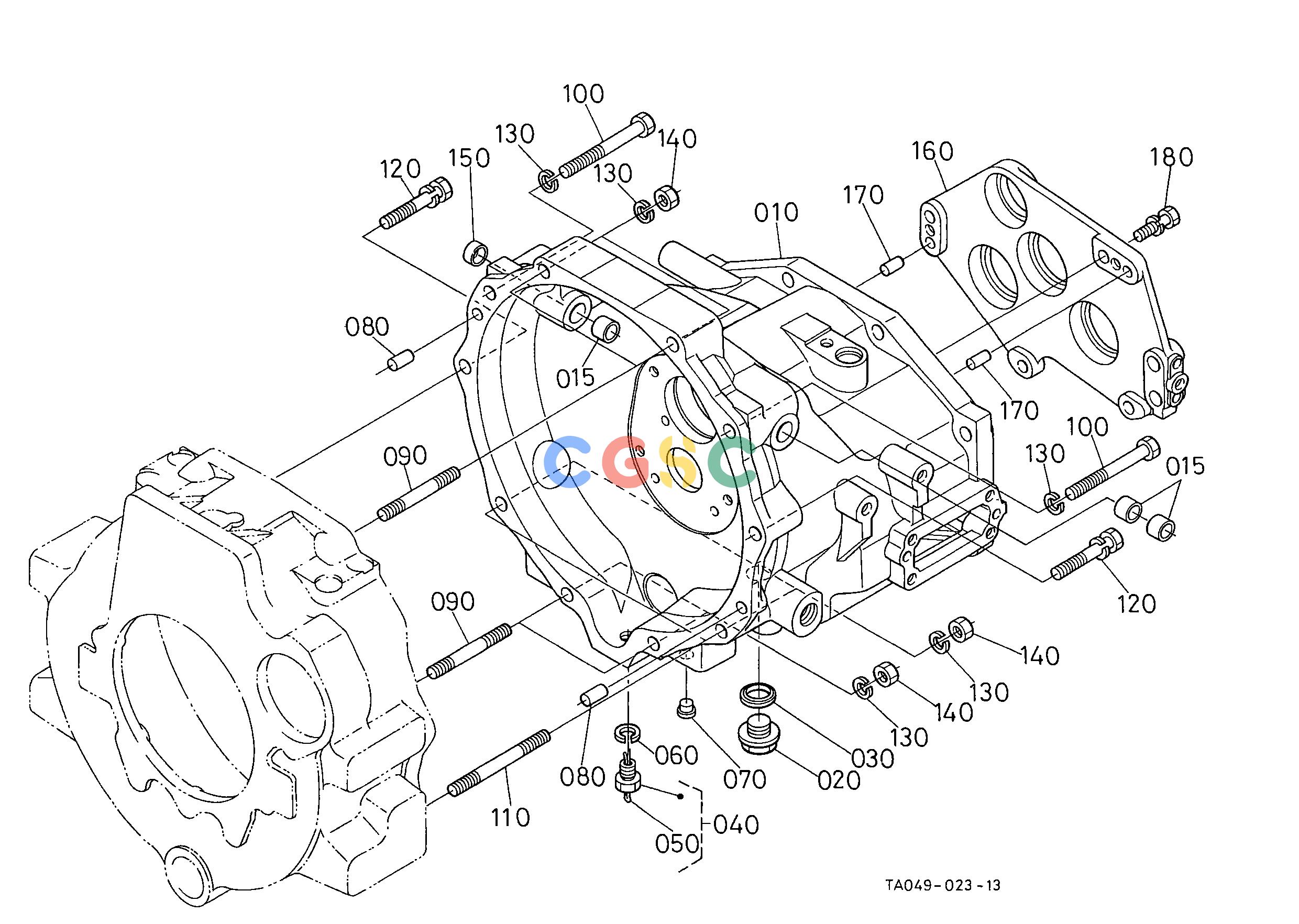 久保田零件查询C40102 CLUTCH HOUSING [MANUAL T/M TYPE] CLUTCH/TRANSMISSION/REAR AXLEEPC Kubota online