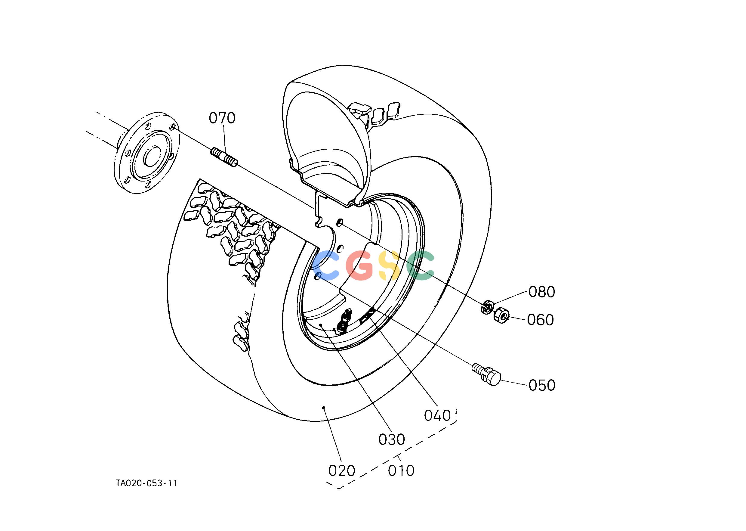 久保田零件查询P11004 REAR WHEEL (13.6-16) FRONT WHEEL/REAR WHEELEPC Kubota online