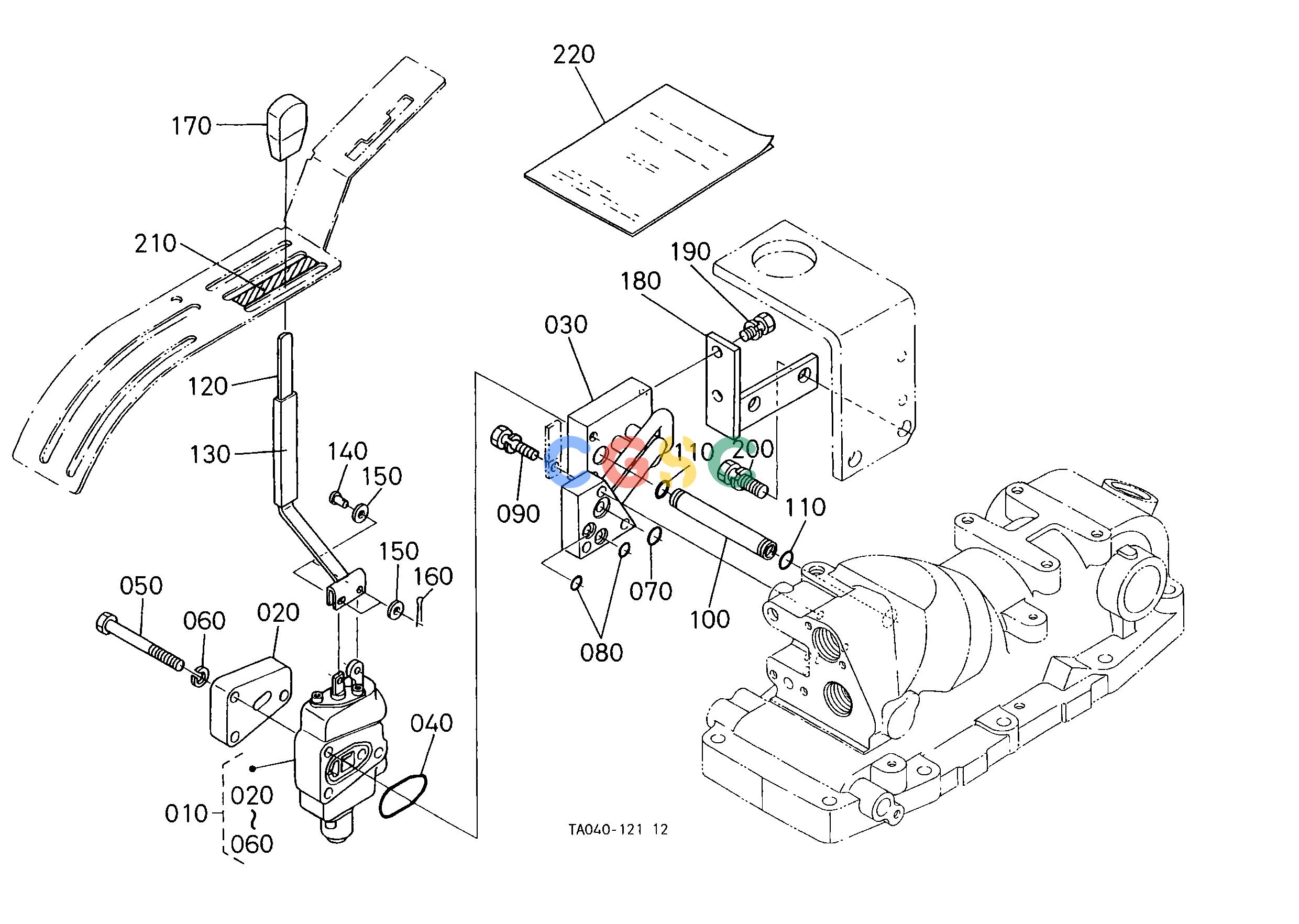 久保田零件查询T15001 REMOTE CONTROL VALVE LEVIER 1 [OPTION] OPTIONEPC Kubota online
