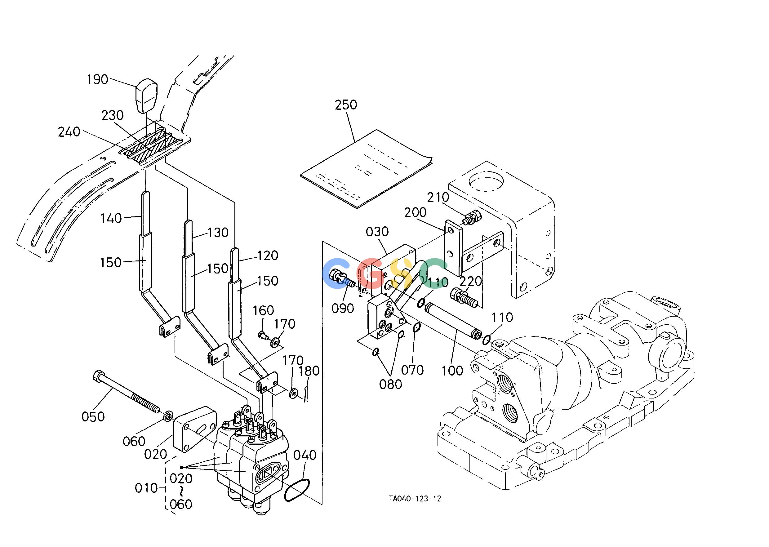 久保田零件查询T15003 REMOTE CONTROL VALVE LEVIER 3 [OPTION] OPTIONEPC Kubota online