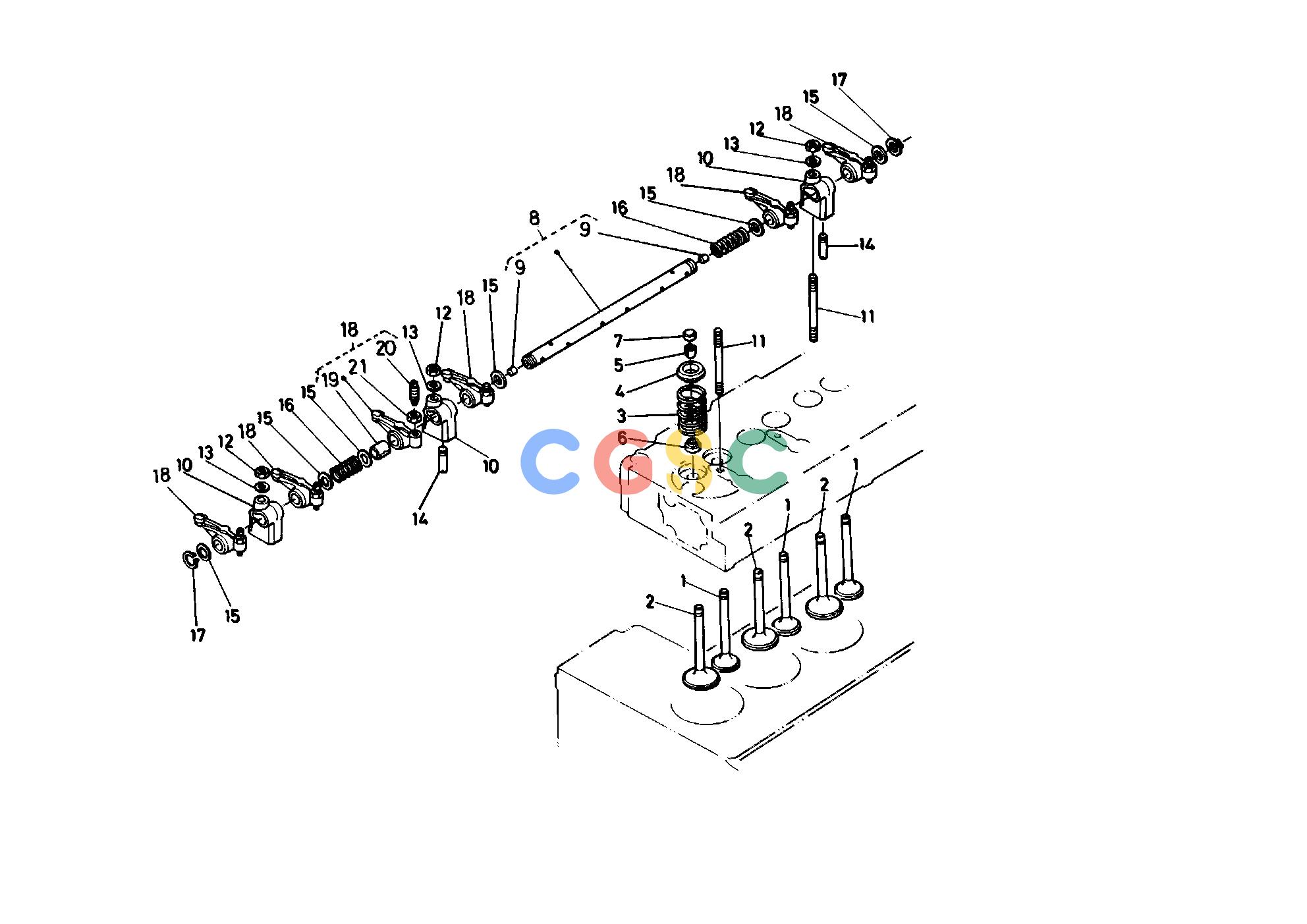 久保田零件查询T00700 VALVE ROCKER ARM ENGINEEPC Kubota online