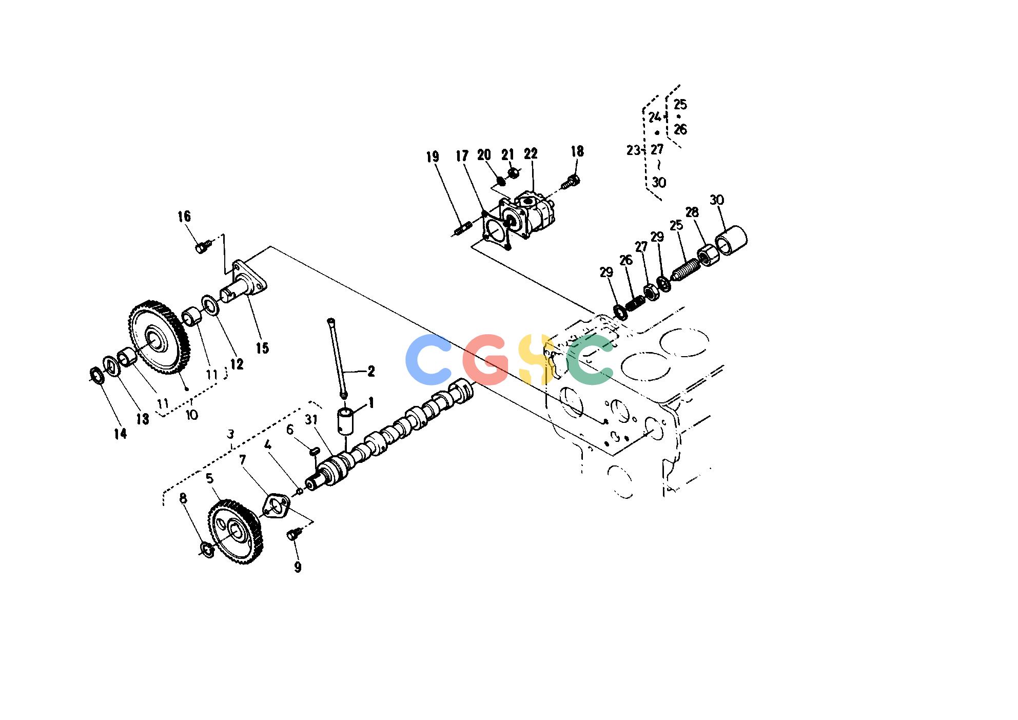 久保田零件查询T00900 CAMSHAFT ENGINEEPC Kubota online
