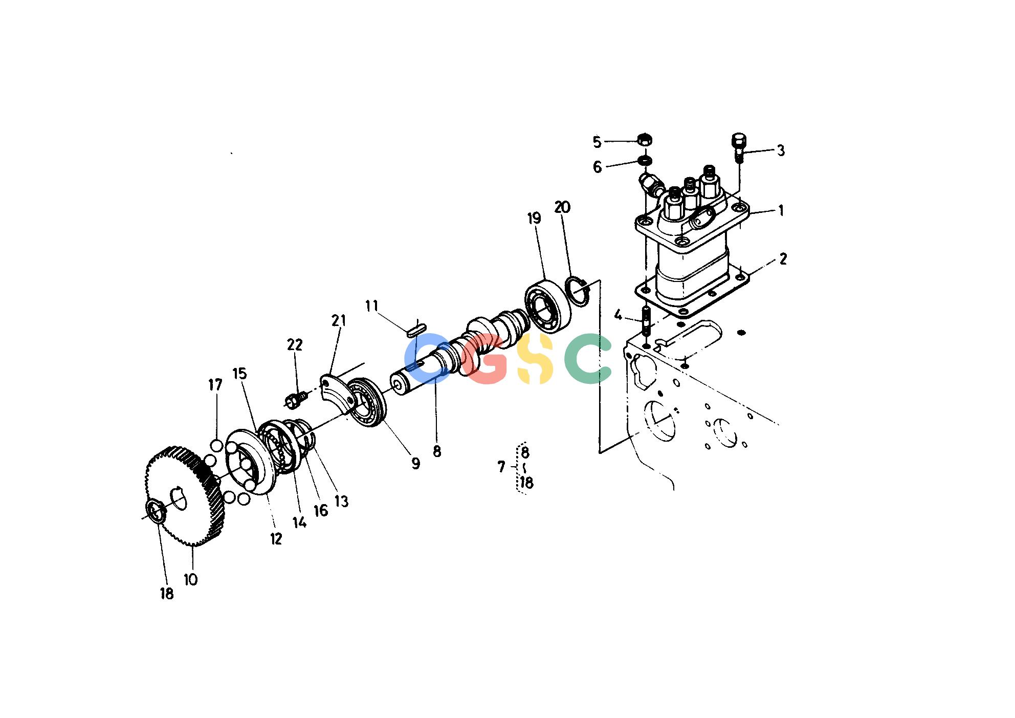 久保田零件查询T01300 INJECTION PUMP ENGINEEPC Kubota online