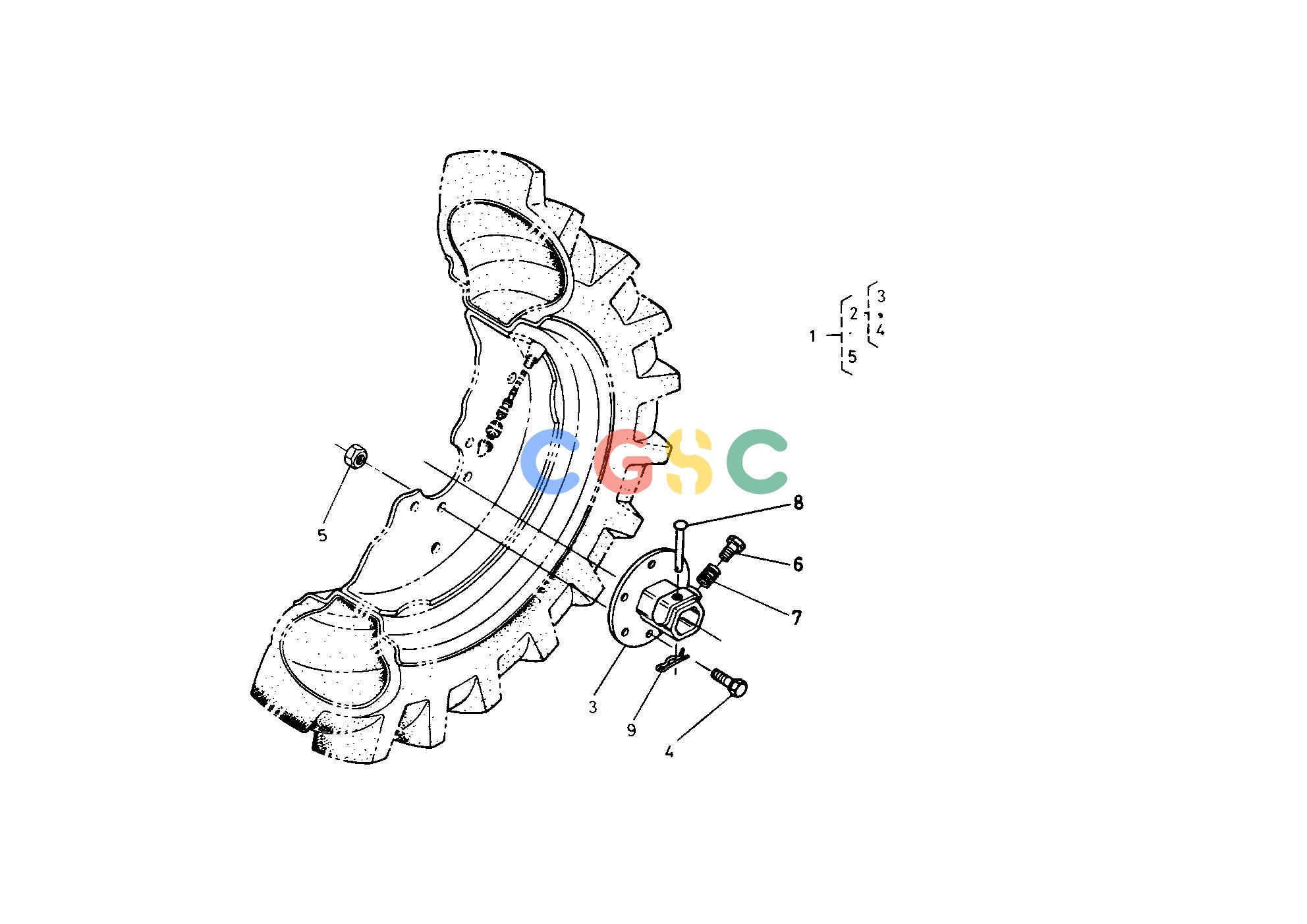 久保田零件查询T02700 WHEEL HUB [AMERICA] FRONT AXLE/FRONT WHEELEPC Kubota online