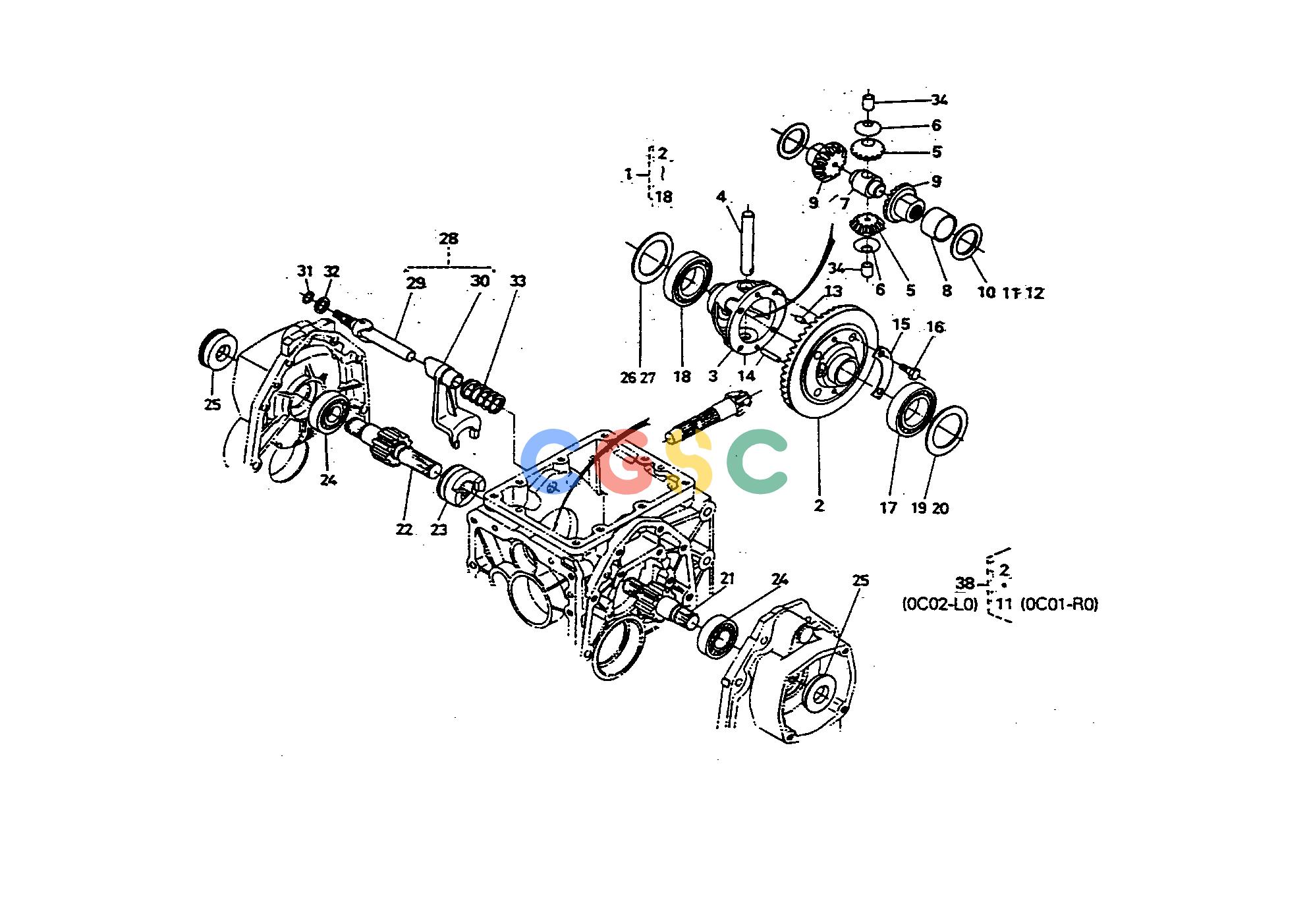久保田零件查询T03200 DIFFERENTIAL REAR AXLE/REAR WHEELEPC Kubota online