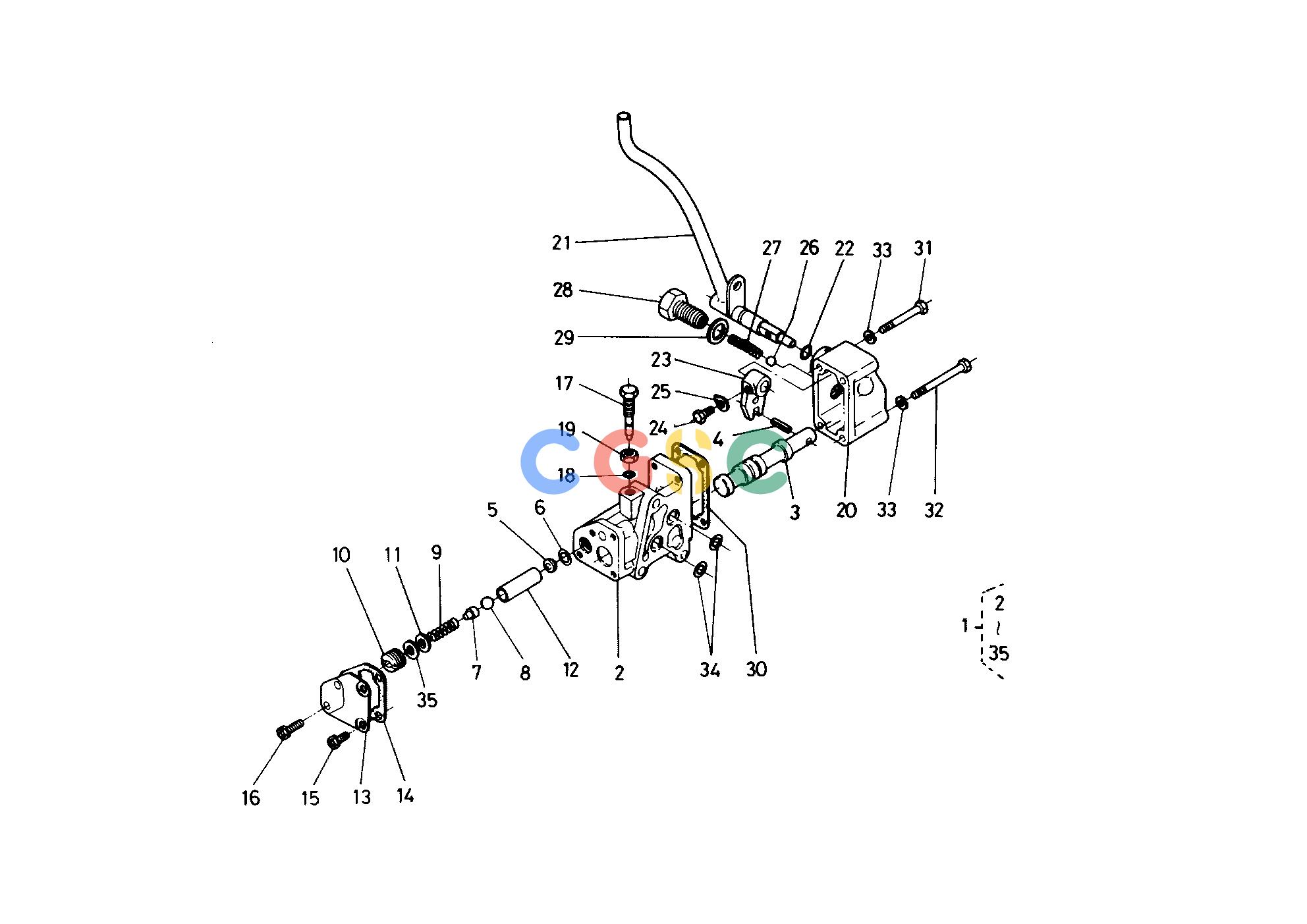 久保田零件查询T03800 CONTROL VALVE HYDRAULIC SYSTEMEPC Kubota online