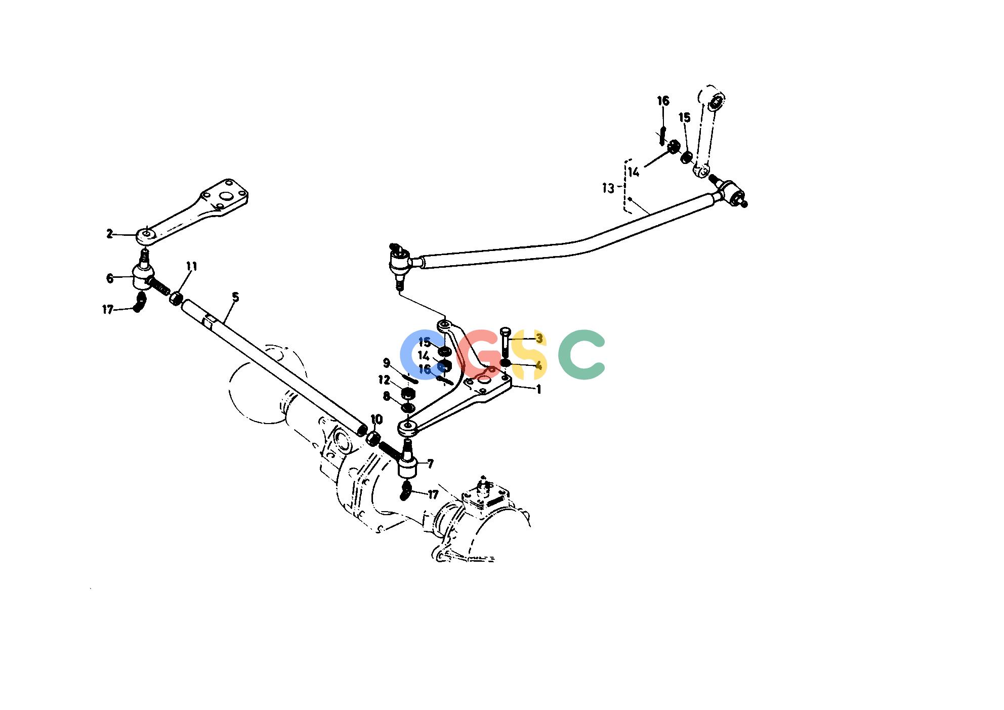 久保田零件查询T06300 KNUCKLE ARM [DP] FRONT AXLE/FRONT WHEELEPC Kubota online