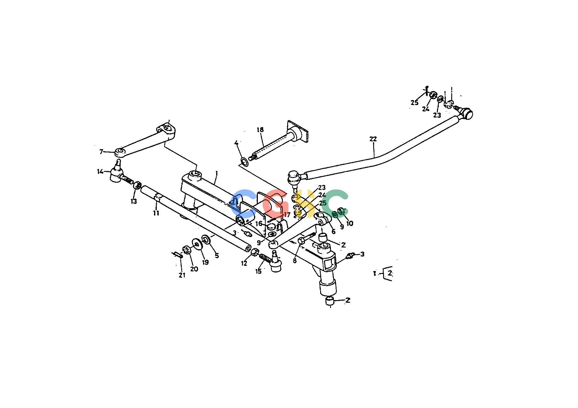 久保田零件查询T05900 FRONT AXLE [EP] FRONT AXLE/FRONT WHEELEPC Kubota online