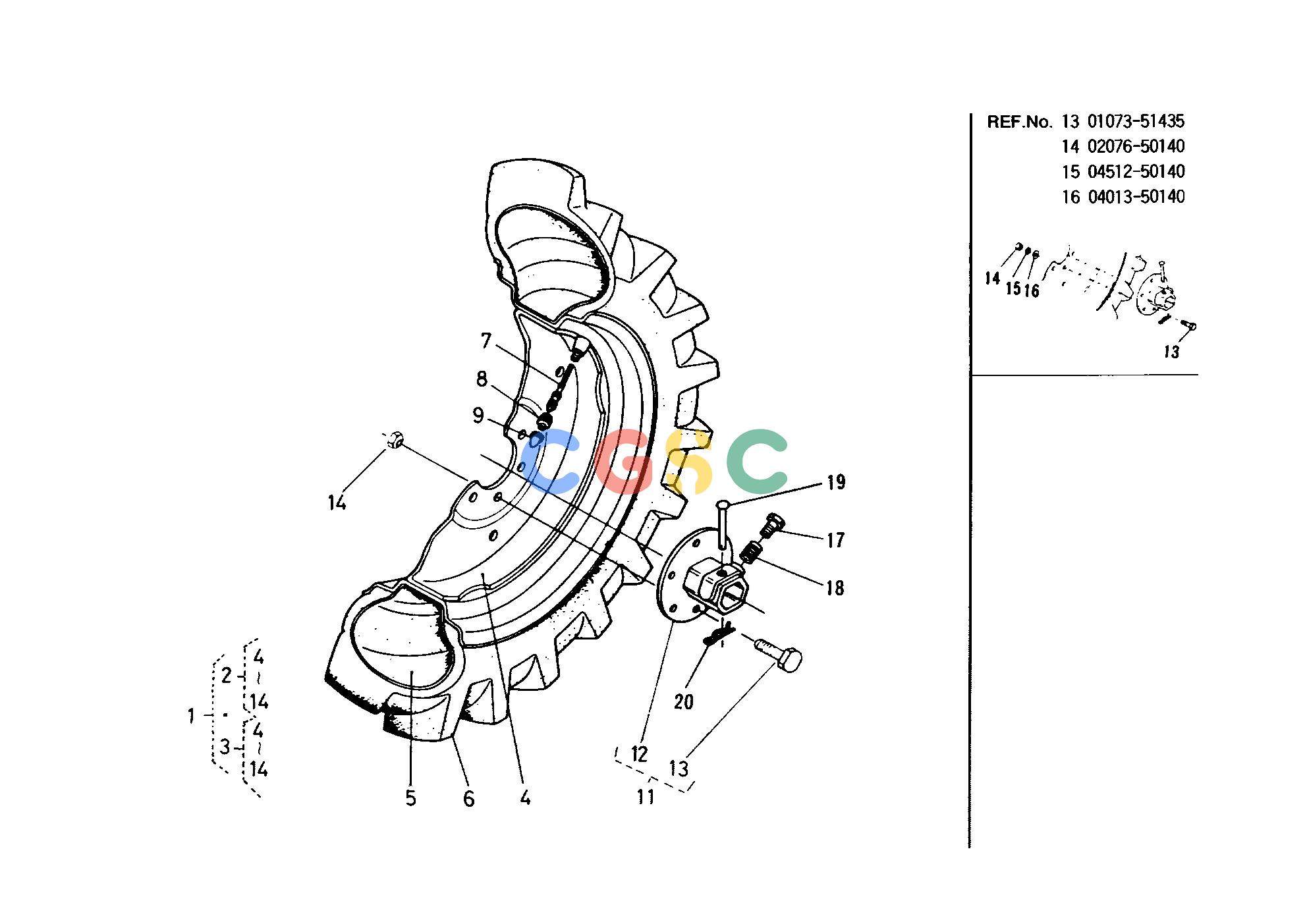 久保田零件查询T02700 REAR WHEEL GROUP [AMERICA] REAR AXLE/REAR WHEELEPC Kubota online