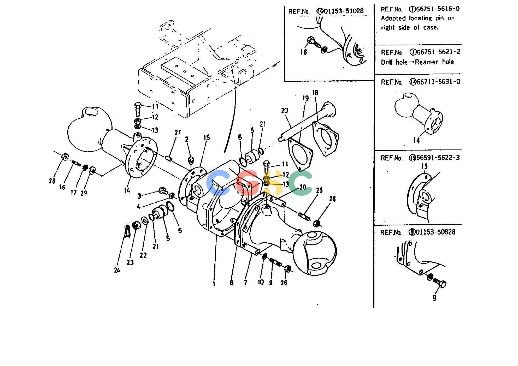 久保田零件查询T05700 FRONT AXLE CASE GROUP FRONT AXLE/FRONT WHEELEPC Kubota online