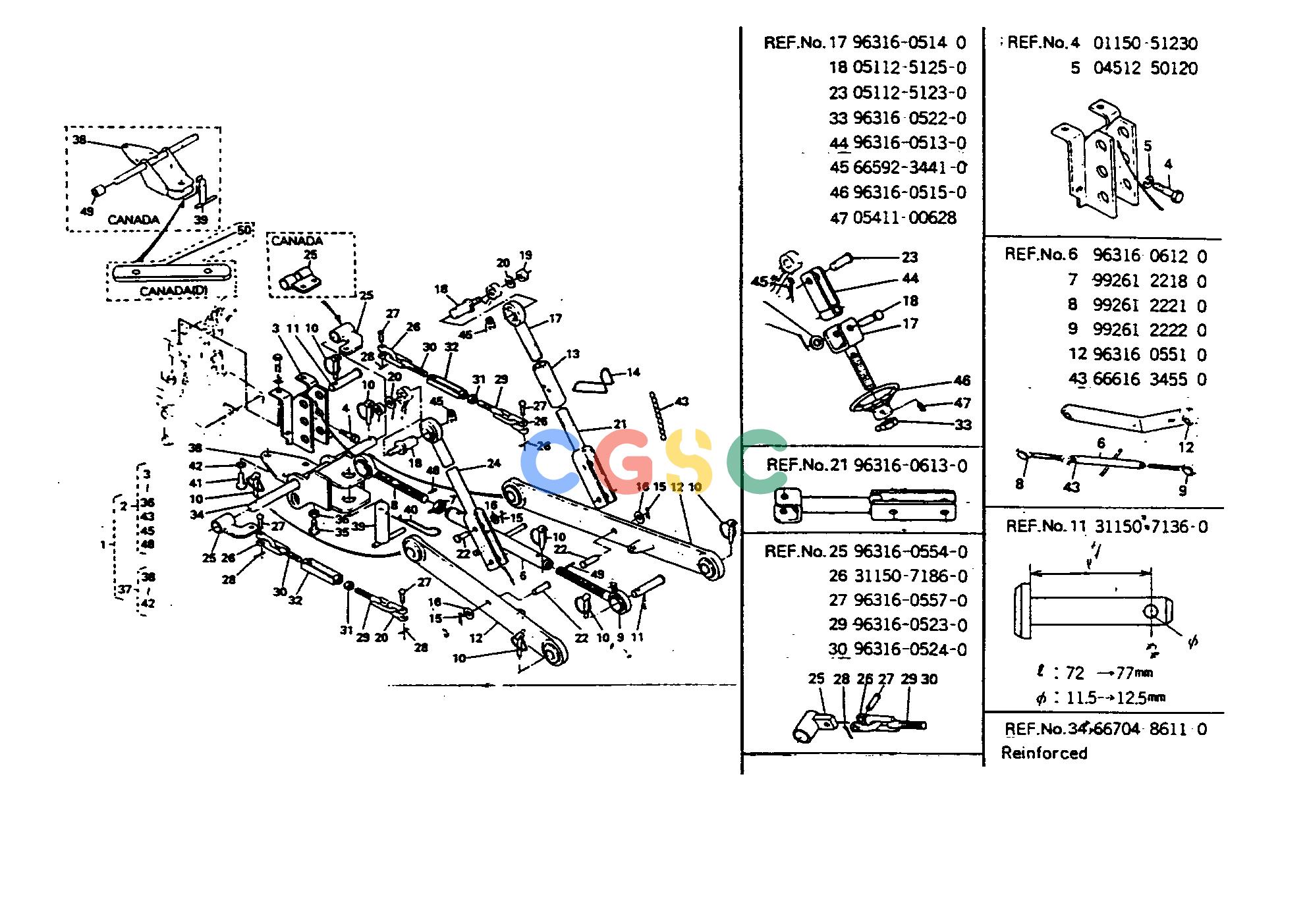 久保田零件查询T06400 3-POINT LINKAGE GROUP HYDRAULIC SYSTEMEPC Kubota online