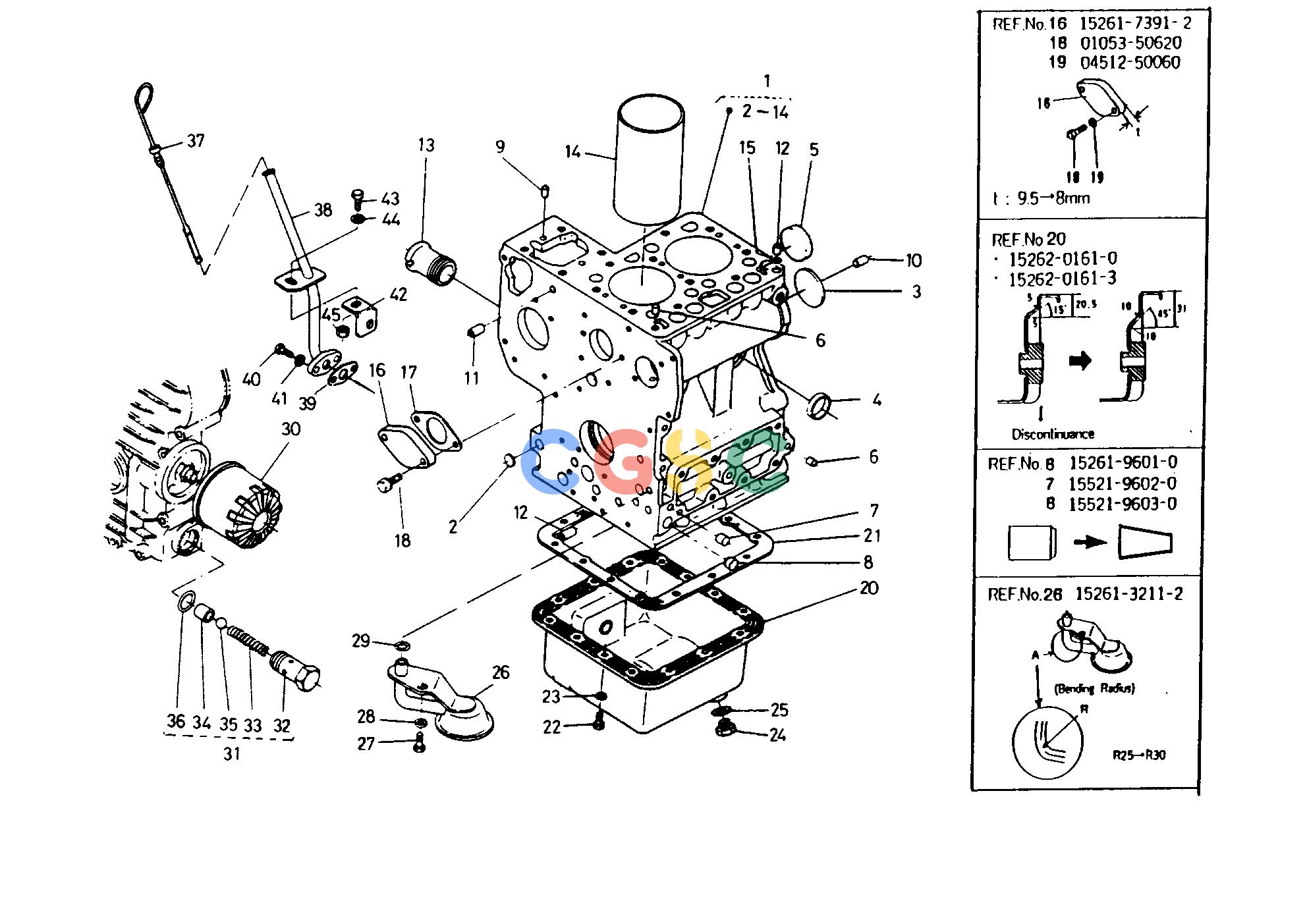 久保田零件查询T00100 CRANKCASE GROUP ENGINEEPC Kubota online