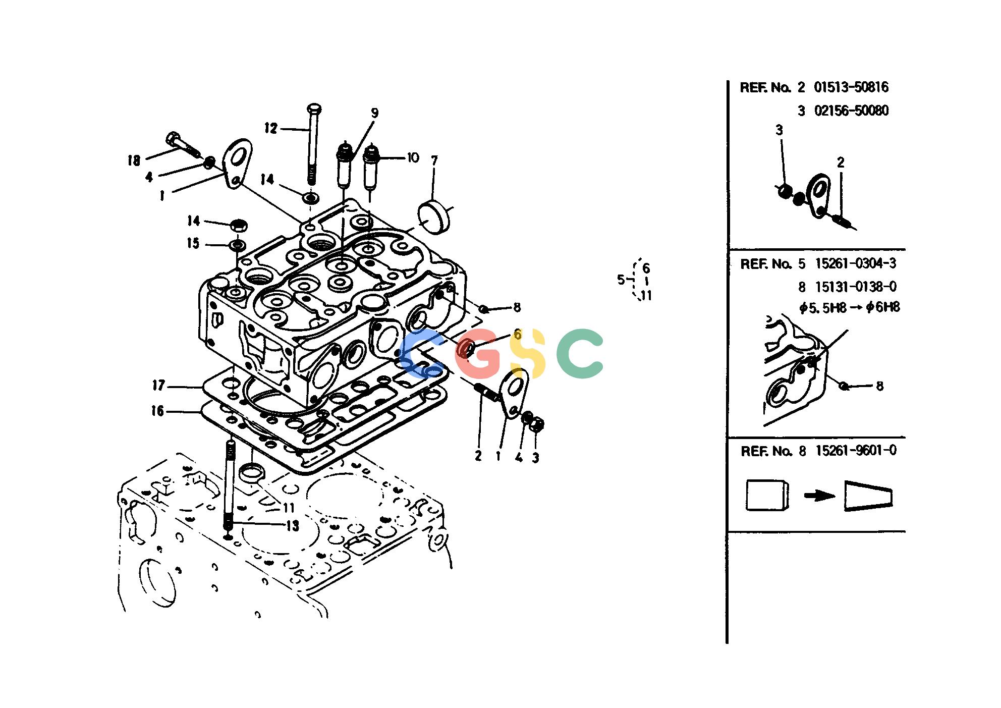 久保田零件查询T00200 CYLINDER HEAD GROUP ENGINEEPC Kubota online