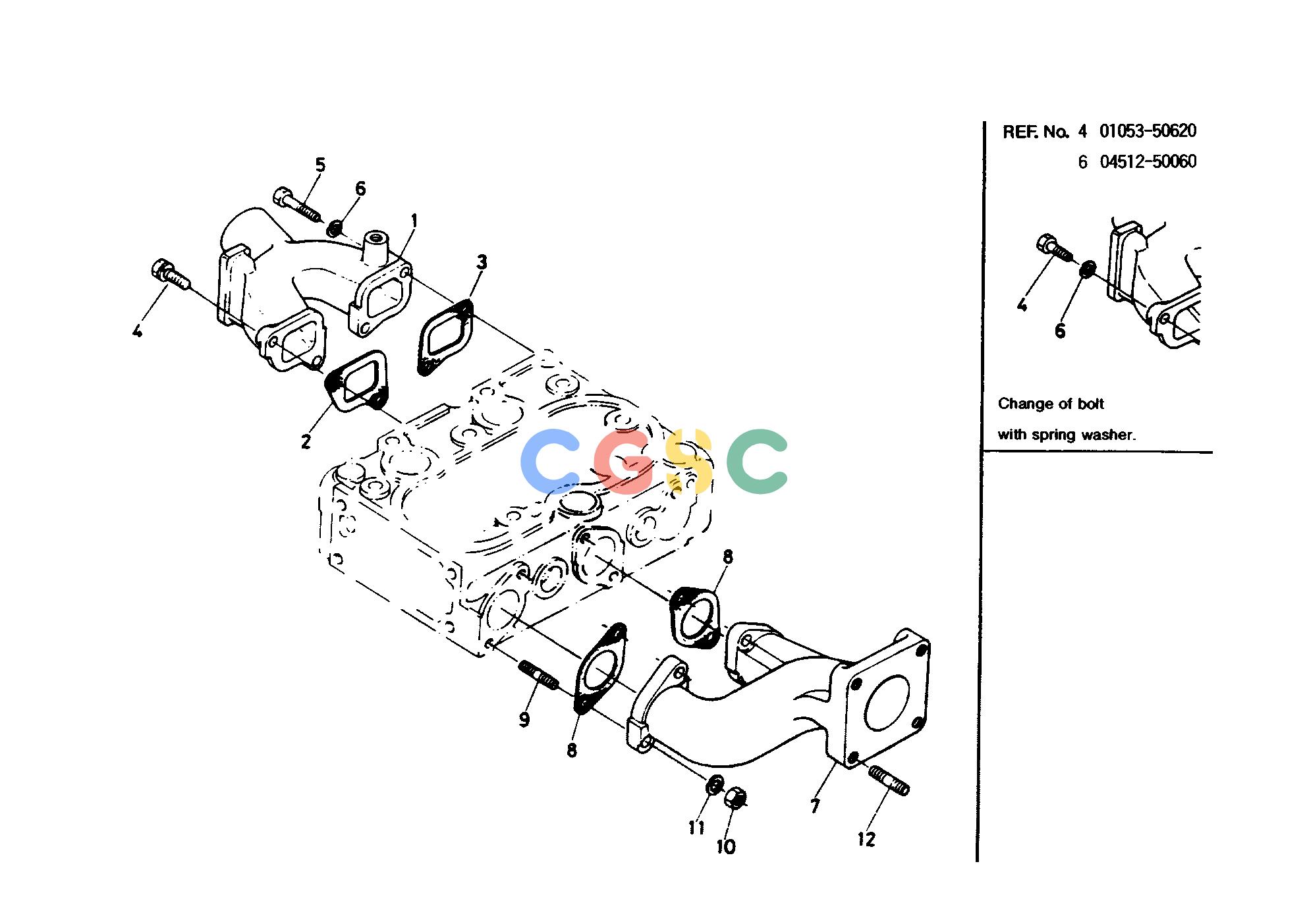 久保田零件查询T00600 INLET MANIFOLD GROUP ENGINEEPC Kubota online