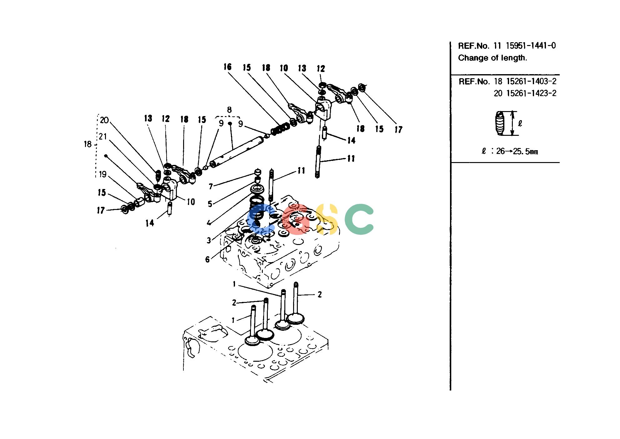 久保田零件查询T00700 VALVE ROCKER ARM GROUP ENGINEEPC Kubota online