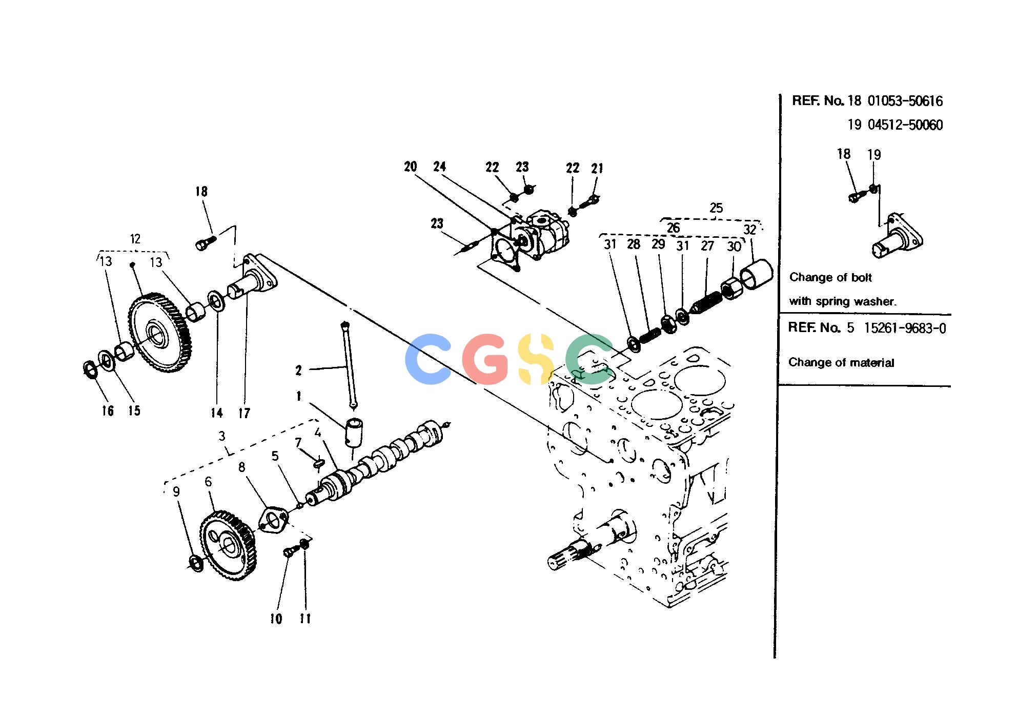 久保田零件查询T00900 CAMSHAFT GROUP ENGINEEPC Kubota online