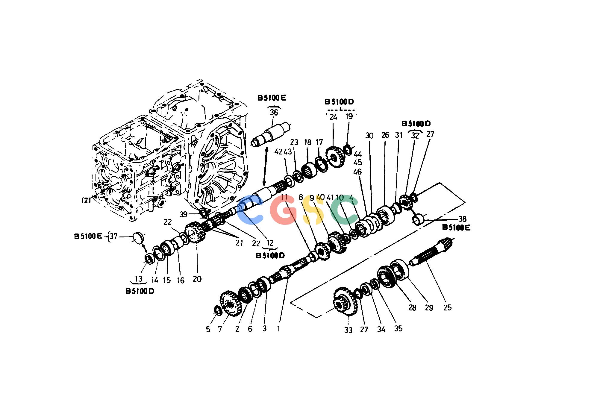 久保田零件查询T03000 2ND SHAFT REVERSE SHAFT GROUP REAR AXLE/REAR WHEELEPC Kubota online