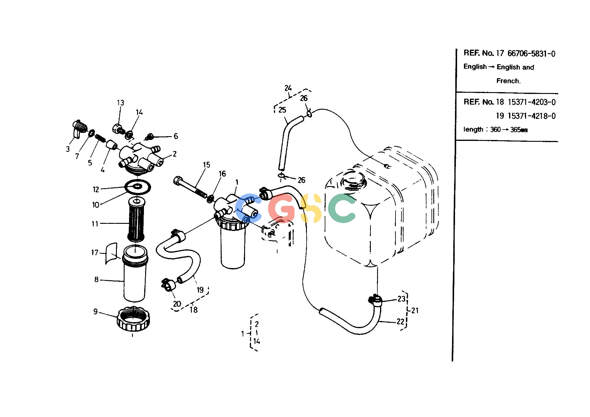 久保田零件查询T06200 FUEL FILTER GROUP FUEL SYSTEMEPC Kubota online