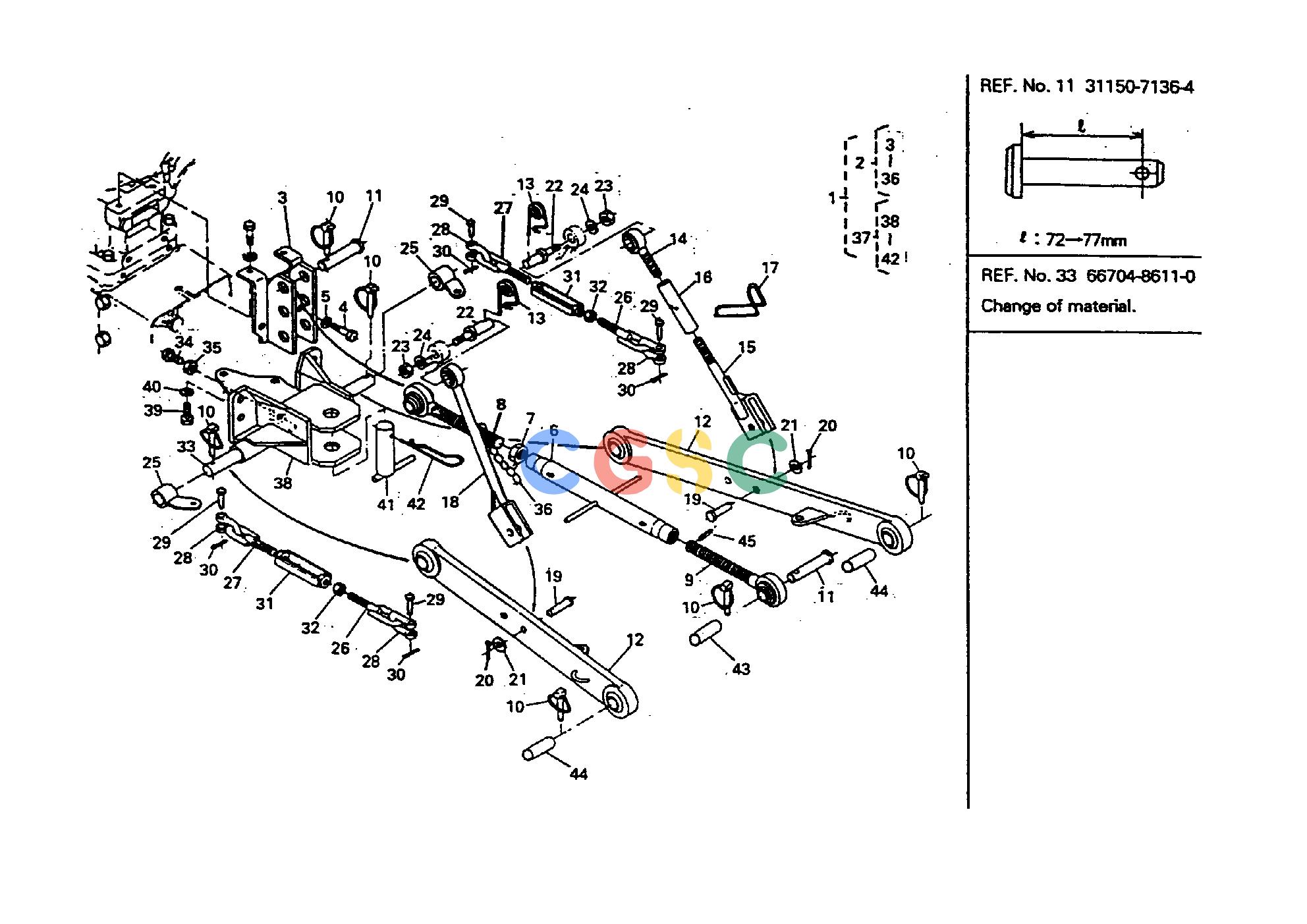 久保田零件查询T06500 3-POINT LINKAGE GROUP [B5100D-P B5100E-P B5100E-PT] HYDRAULIC SYSTEMEPC Kubota online