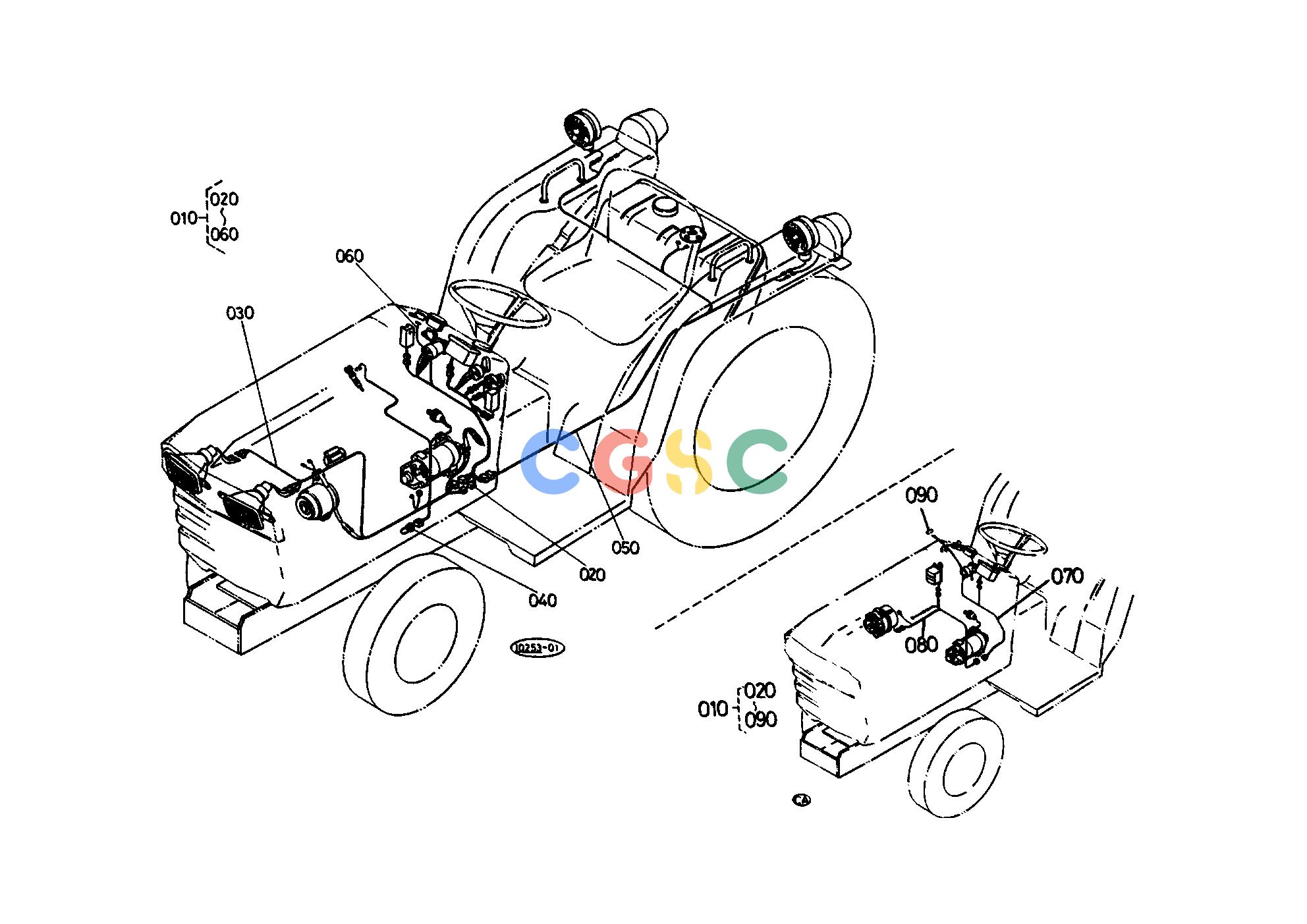 久保田零件查询T04301 WIRE HARNESS [A CA AU] ELECTRICAL SYSTEMEPC Kubota online