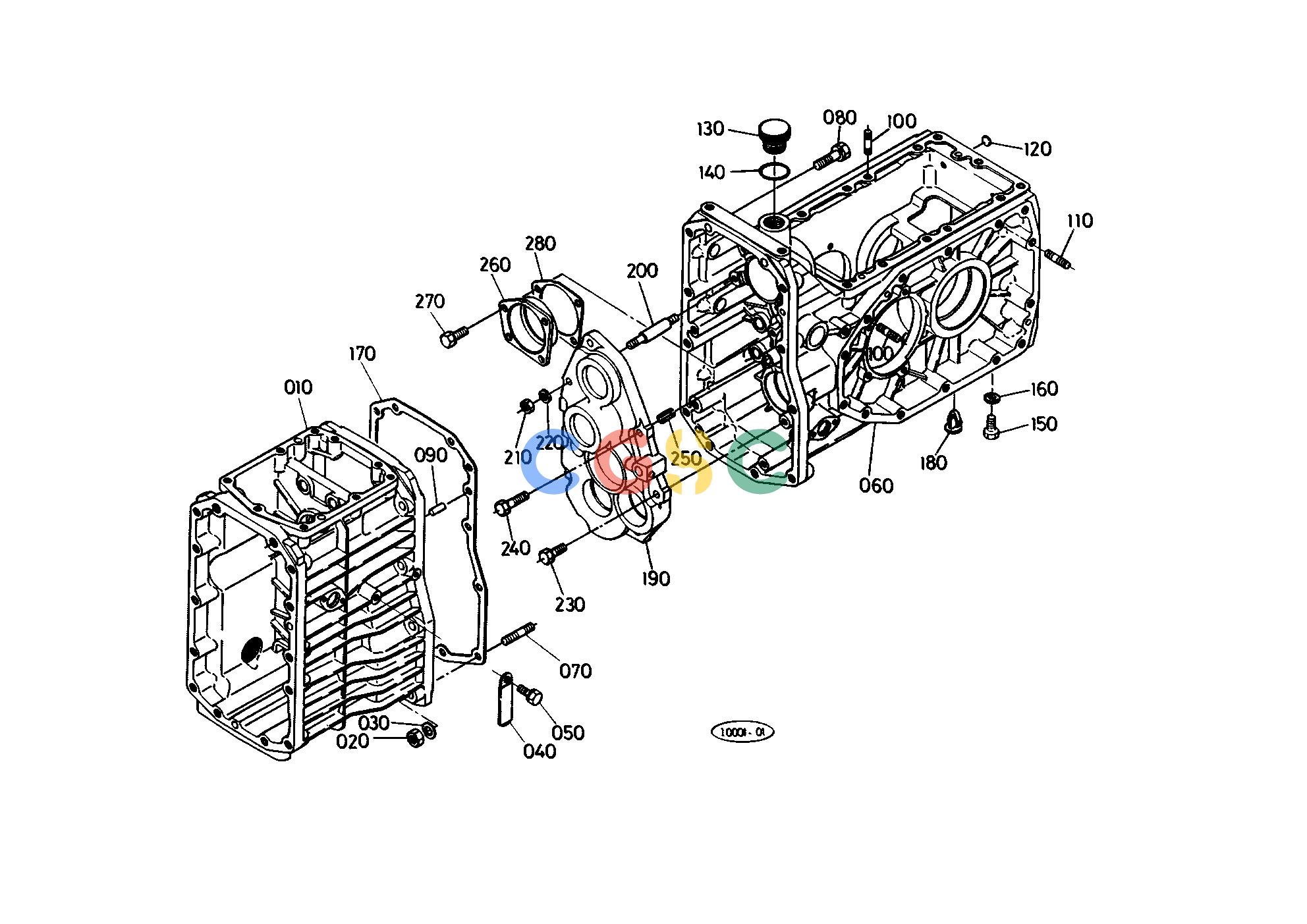 久保田零件查询T04800 TRANSMISSION CASE TRANSMISSIONEPC Kubota online
